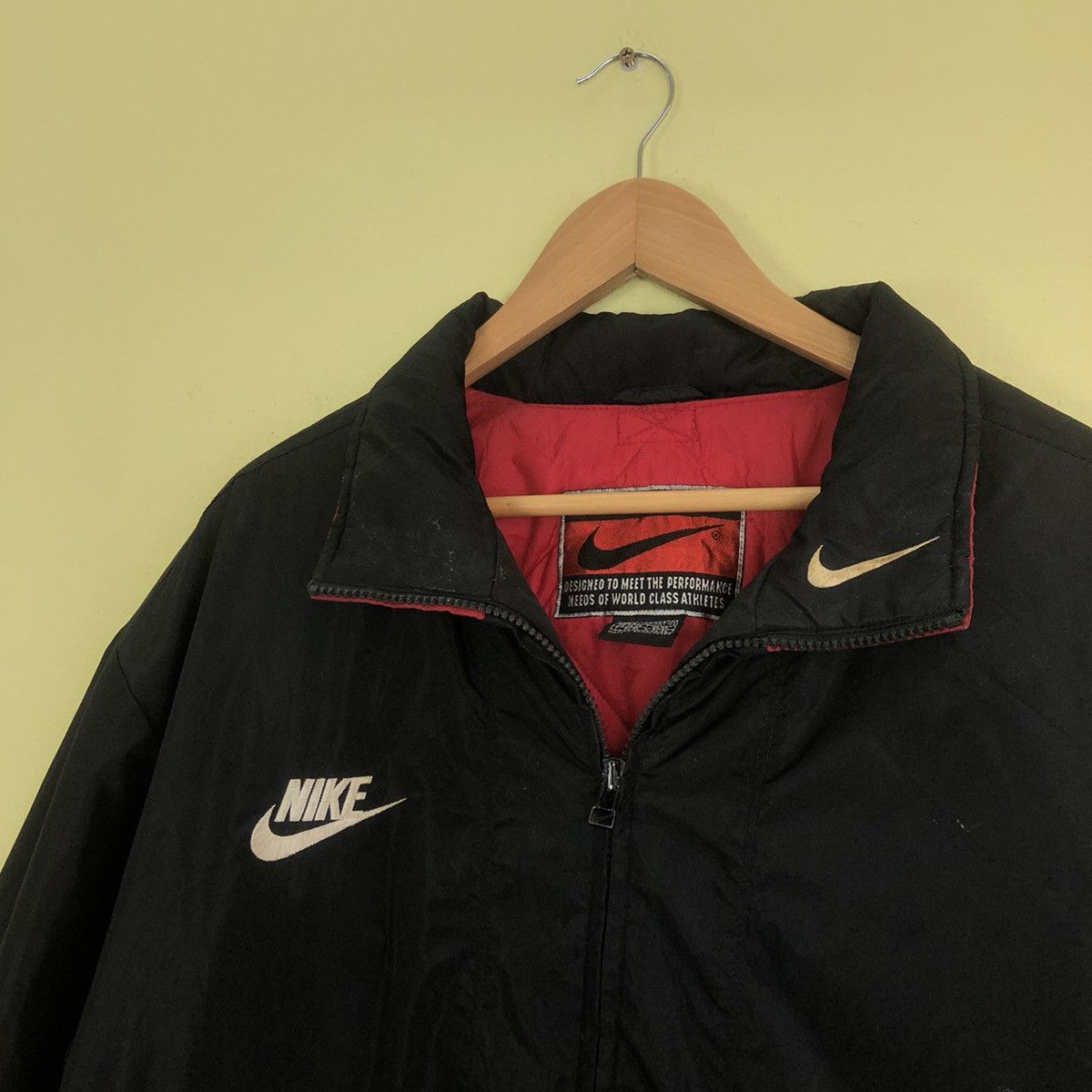 Nike Vintage 90' Nike Big Swoosh Jacket Size US L / EU 52-54 / 3 - 4 Thumbnail
