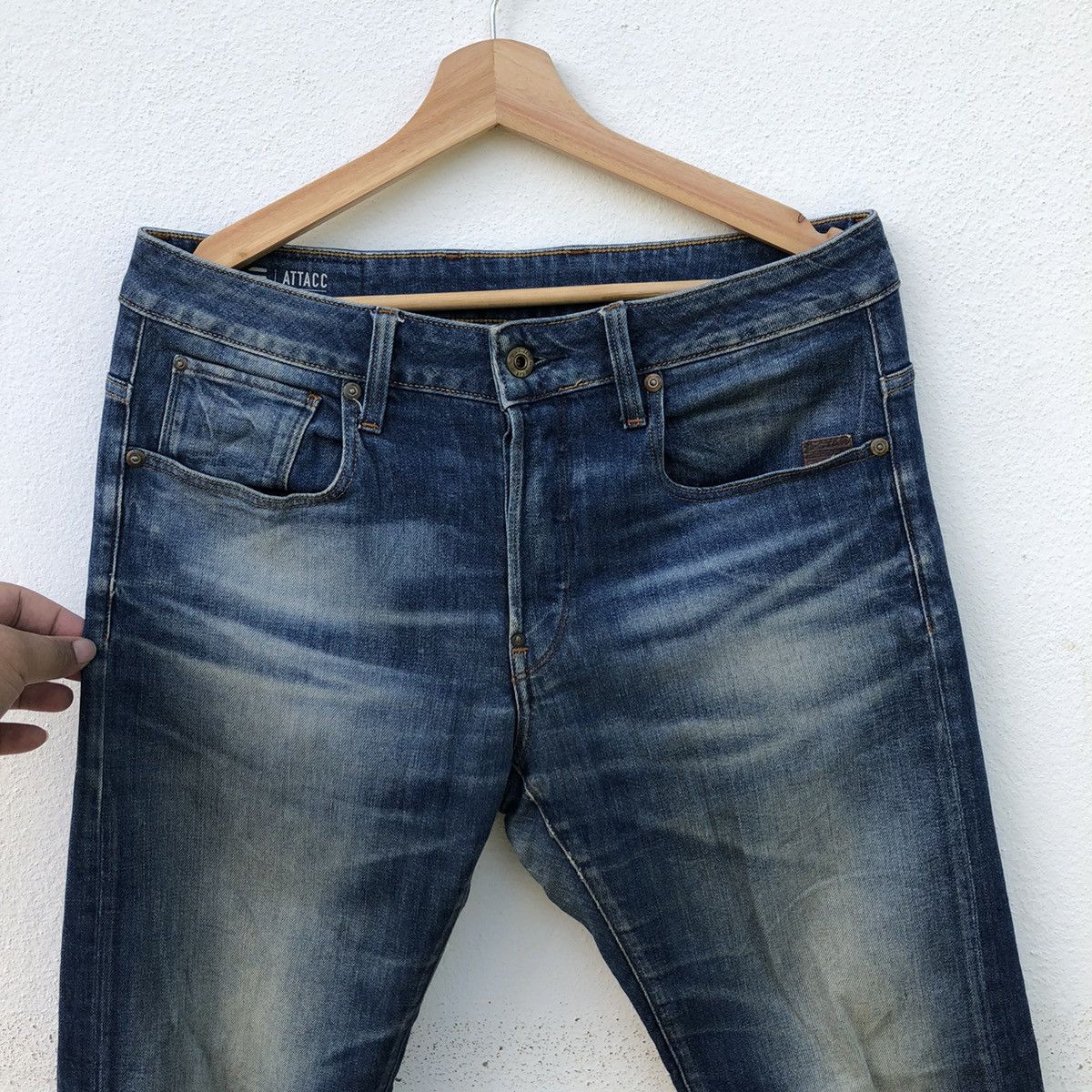 G-Star G-STAR RAW DENIM JEANS NICE DESIGN Size US 32 / EU 48 - 3 Thumbnail
