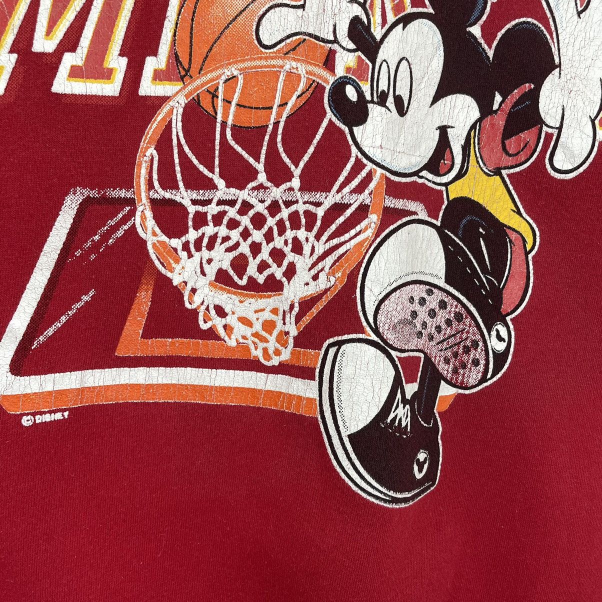 Mickey Mouse × NBA × Vintage Vintage Mickey Mouse Basketball Big Logo Crewneck Sweatshirt Size US M / EU 48-50 / 2 - 6 Thumbnail
