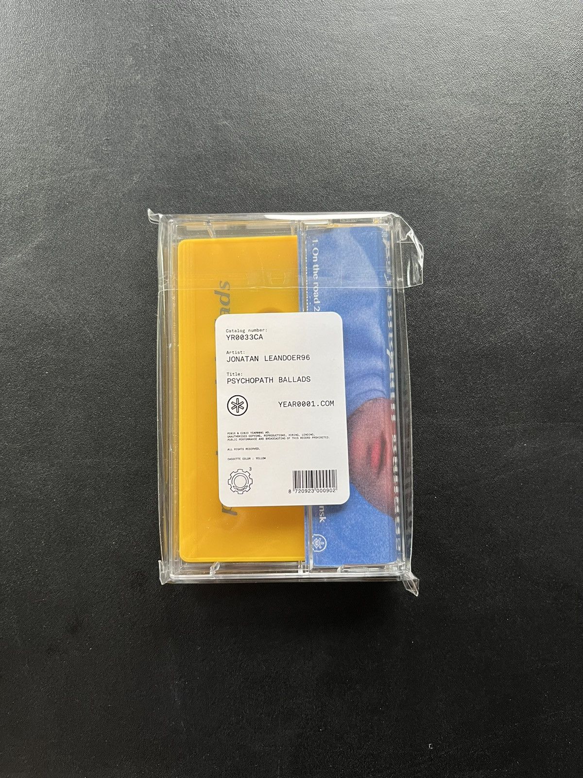 Drain Gang × Sad Boys Yung Lean Jonatan Leandoer96 Psychopath Ballads Cassette Size ONE SIZE - 2 Thumbnail