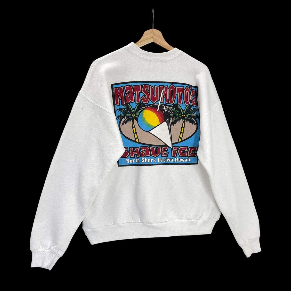 Vintage 90s Matsumoto's Haleiwa Hawaii Crewneck Sweatshirt Size M Size US M / EU 48-50 / 2 - 2 Thumbnail