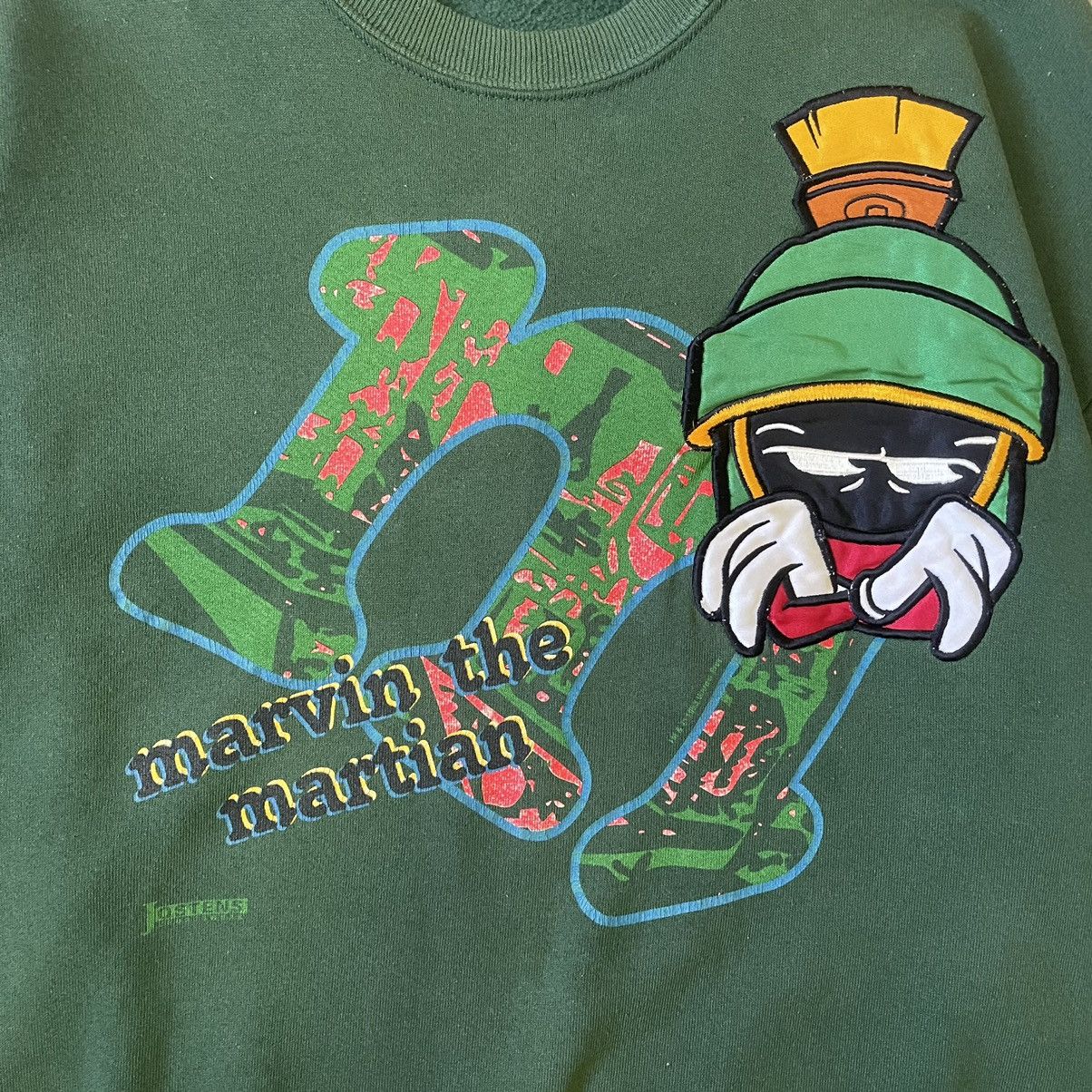 Vintage Vintage 90s Marvin The Martian Crewneck Sweatshirt Size M Size US M / EU 48-50 / 2 - 4 Thumbnail
