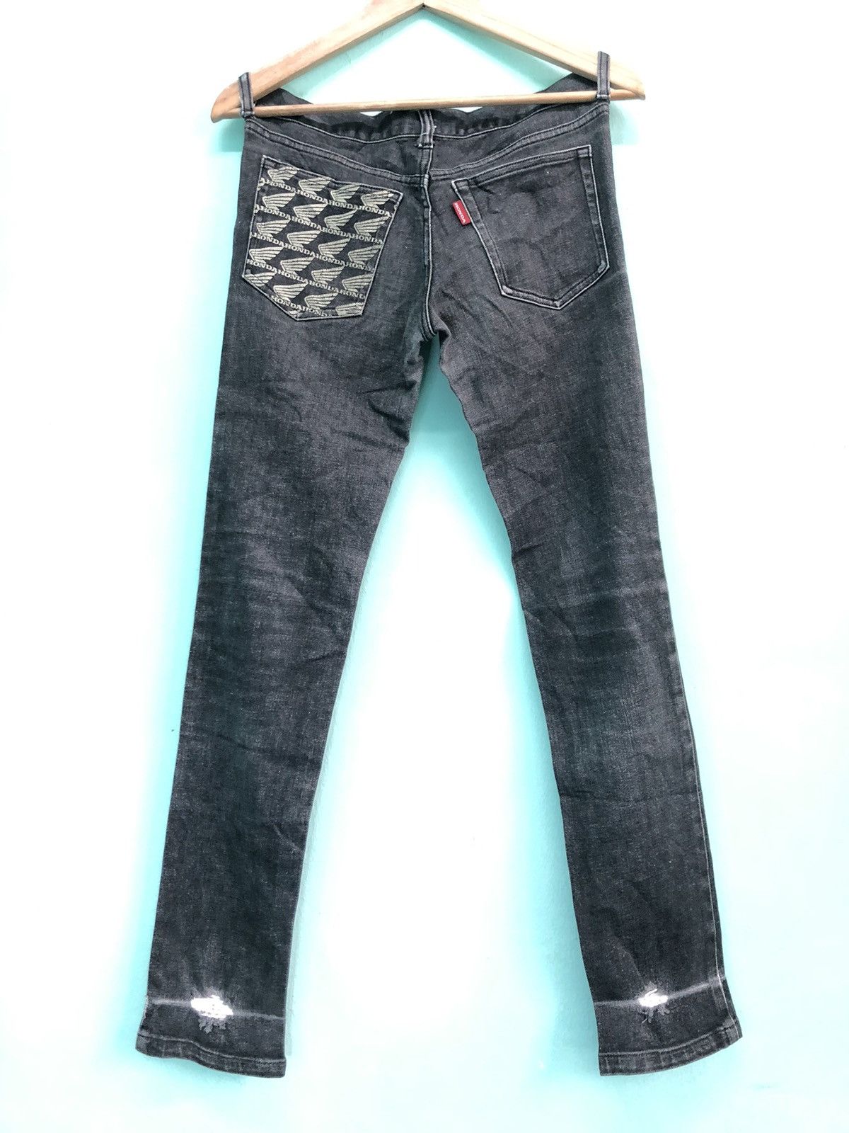Honda × SHINICHIRO ARAKAWA HONDA BY SHINICHIRO ARAKAWA DISTRESSED DENIM JEANS Size US 28 / EU 44 - 2 Thumbnail