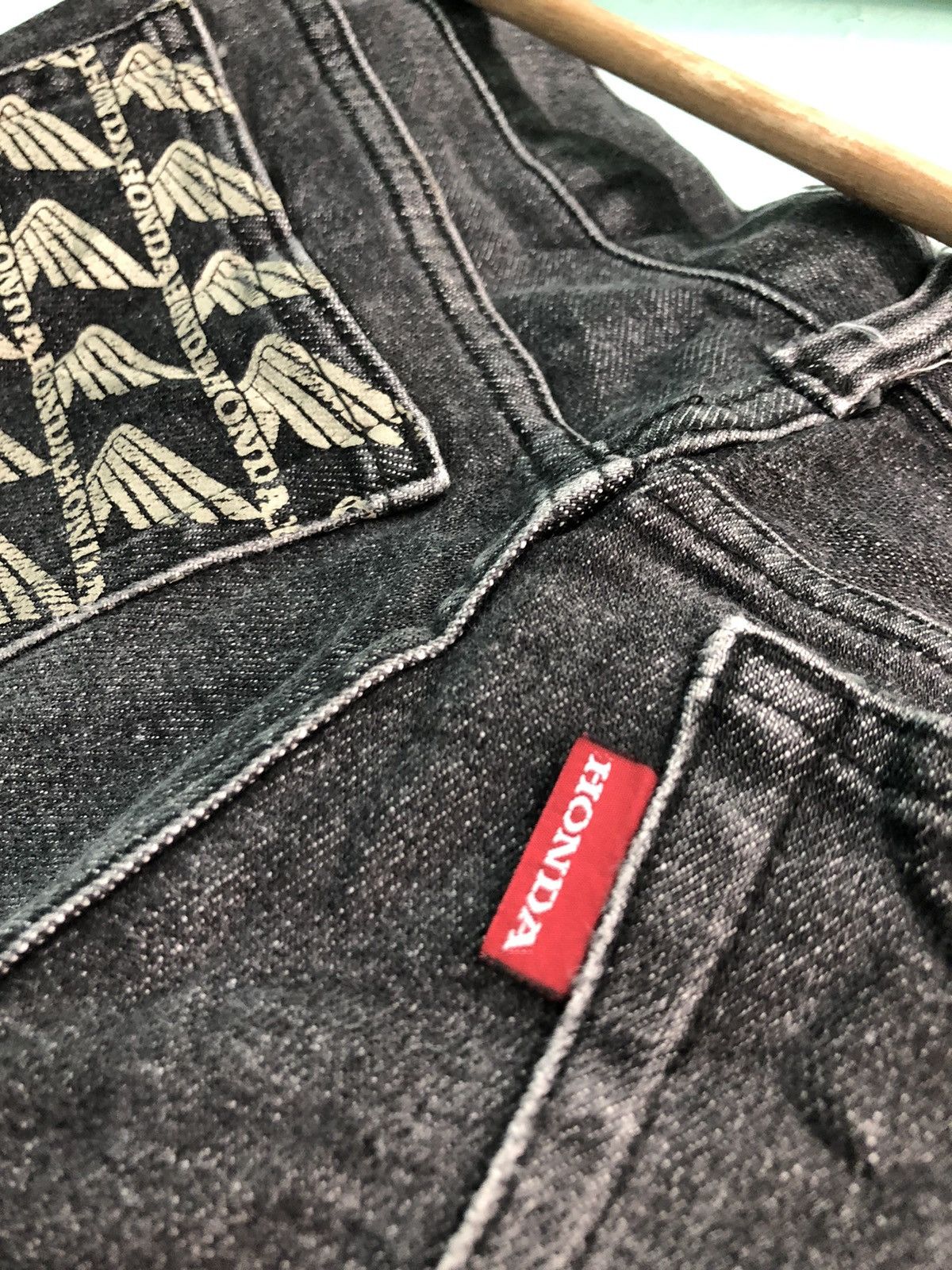 Honda × SHINICHIRO ARAKAWA HONDA BY SHINICHIRO ARAKAWA DISTRESSED DENIM JEANS Size US 28 / EU 44 - 8 Thumbnail