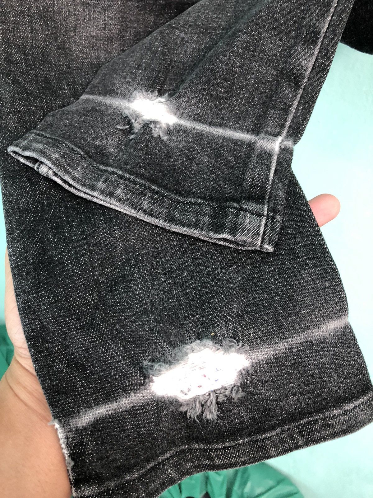 Honda × SHINICHIRO ARAKAWA HONDA BY SHINICHIRO ARAKAWA DISTRESSED DENIM JEANS Size US 28 / EU 44 - 9 Thumbnail