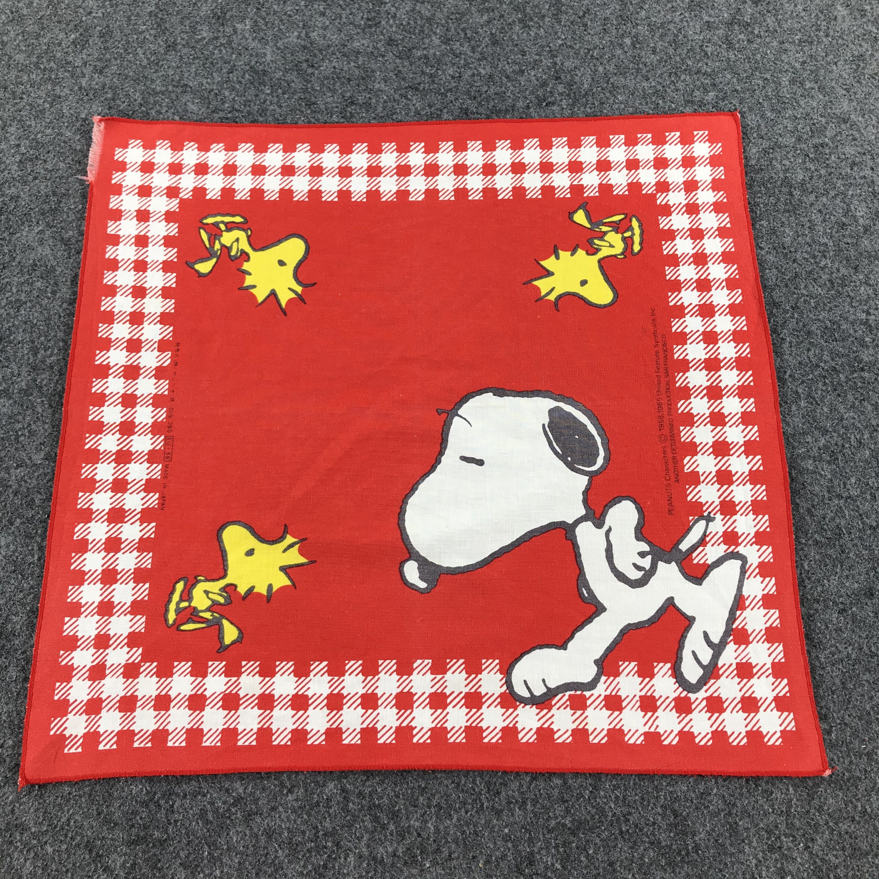 Peanuts Snoopy Handkerchief Neckerchief Bandana X06 Size ONE SIZE - 1 Thumbnail