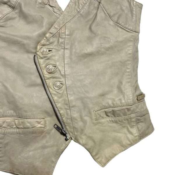 Diesel × Vintage Vintage Diesel Cyber Y2K Leather Vest Size US S / EU 44-46 / 1 - 3 Thumbnail