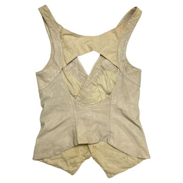 Diesel × Vintage Vintage Diesel Cyber Y2K Leather Vest Size US S / EU 44-46 / 1 - 2 Thumbnail
