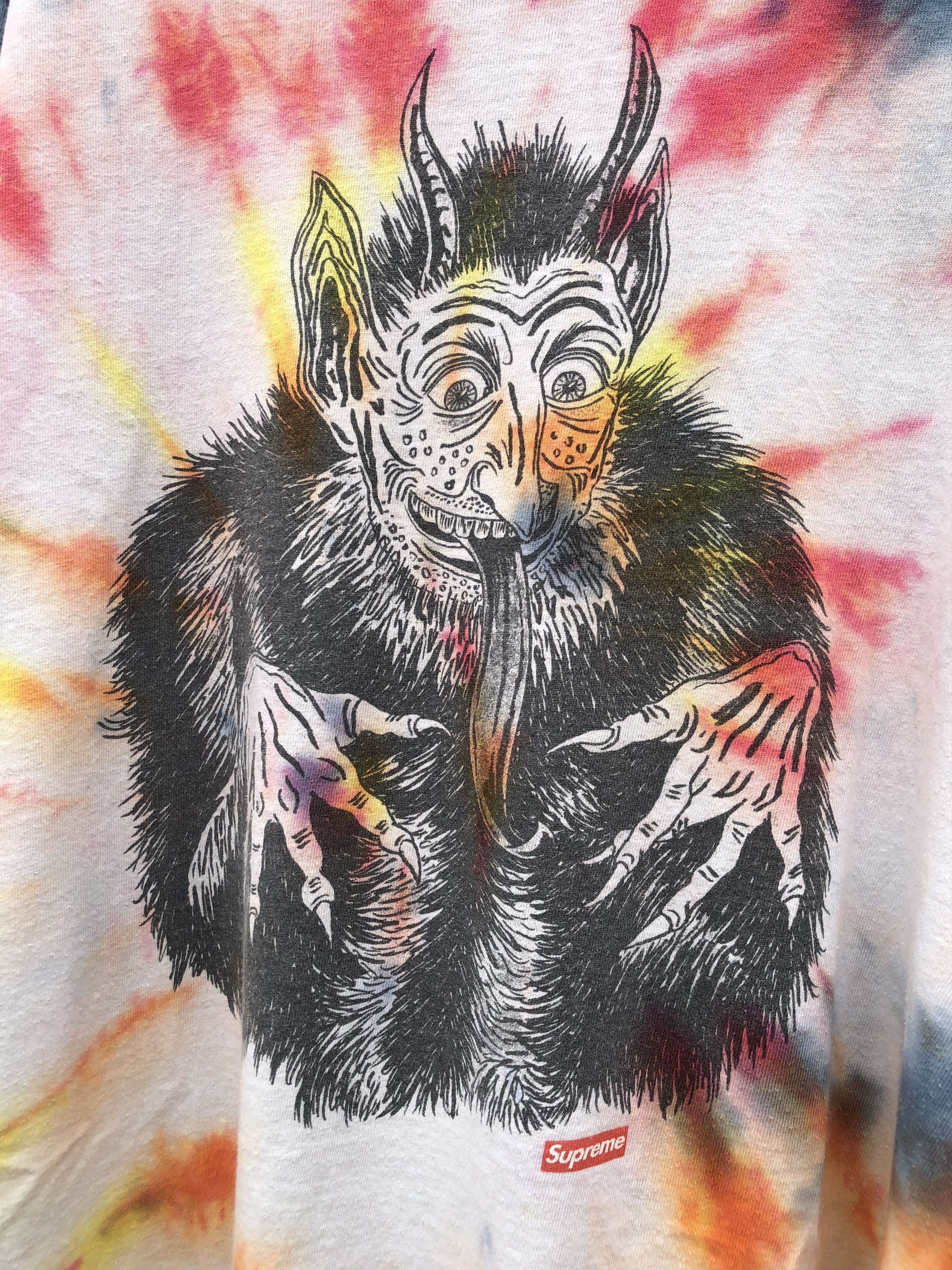 Supreme 🚨LAST DROP🚨 Tie Dye Satan Krampus Custom Tee Shirt VTG SS07 Size US M / EU 48-50 / 2 - 3 Thumbnail