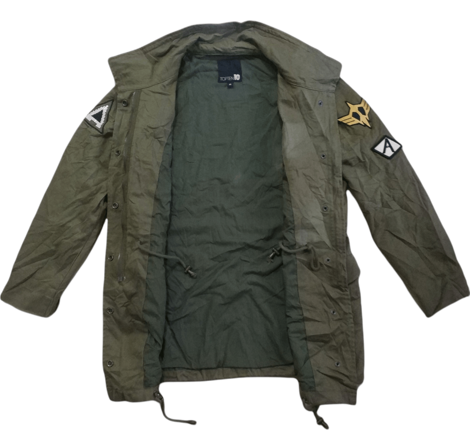 Japanese Brand 🔥Topten Us Army Patches Zipper Jacket Size US S / EU 44-46 / 1 - 1 Thumbnail