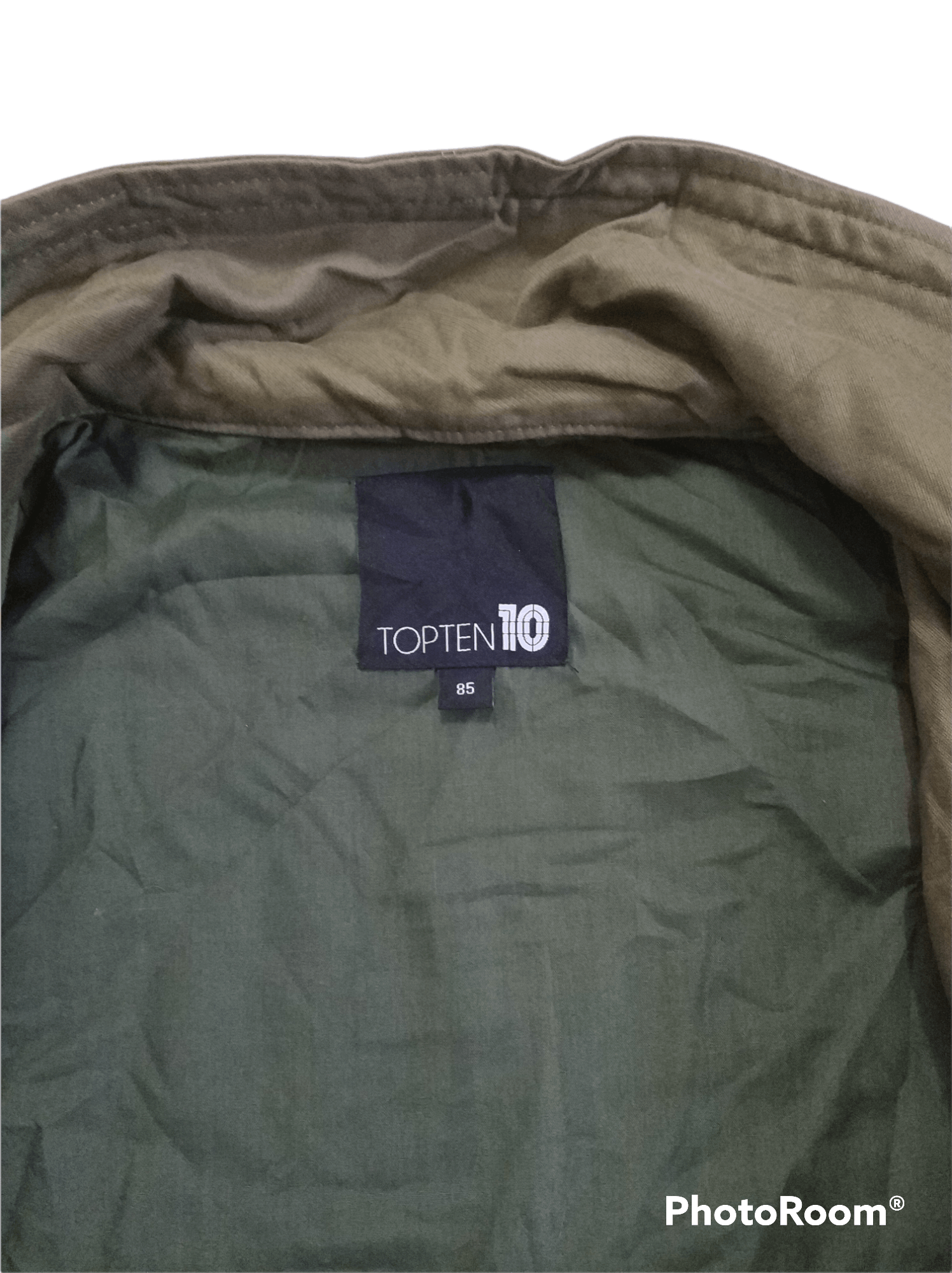 Japanese Brand 🔥Topten Us Army Patches Zipper Jacket Size US S / EU 44-46 / 1 - 5 Thumbnail
