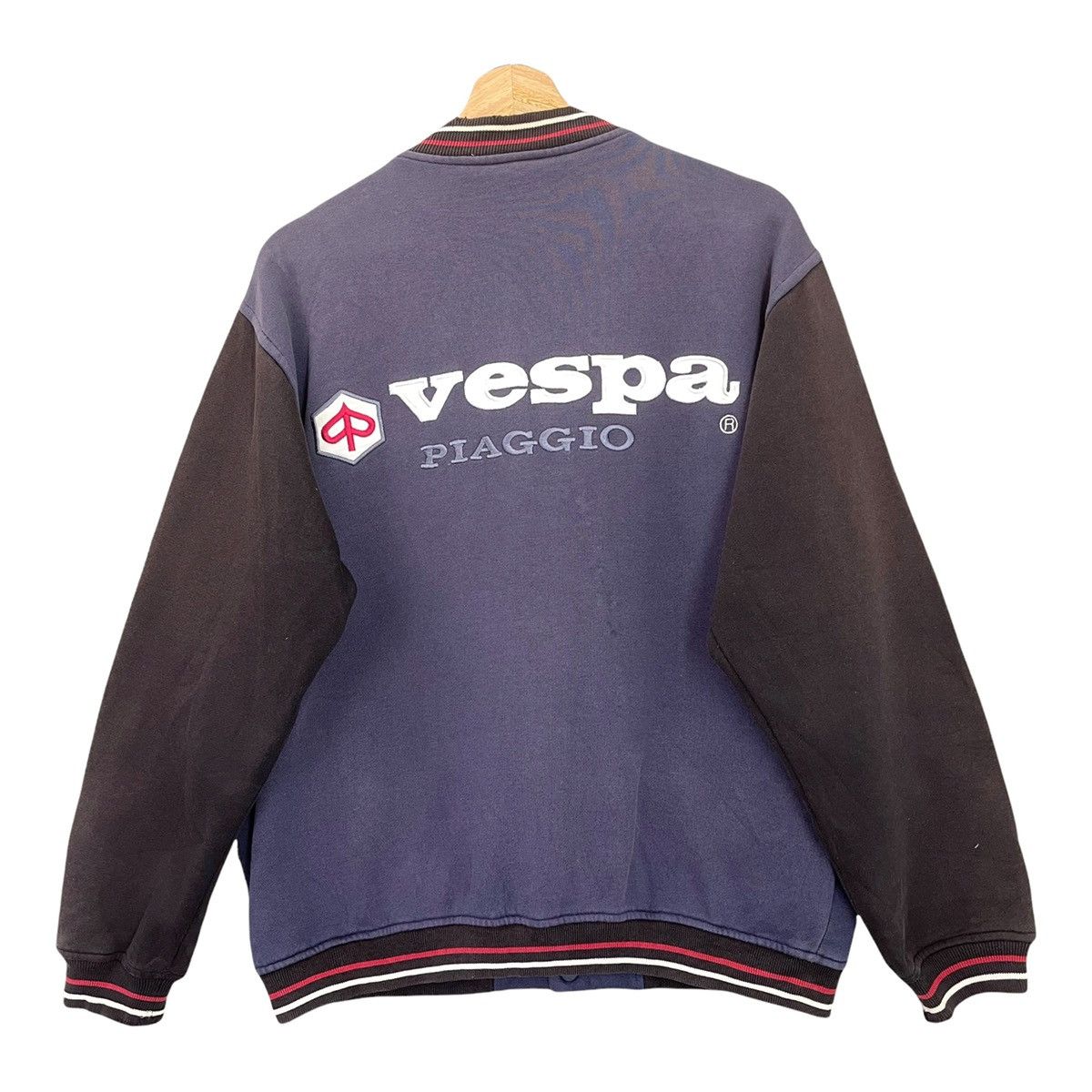 Japanese Brand × Vintage Vintage 90s Piaggo Vespa Big Logo Embroidered Varsity Size M Size US M / EU 48-50 / 2 - 3 Thumbnail