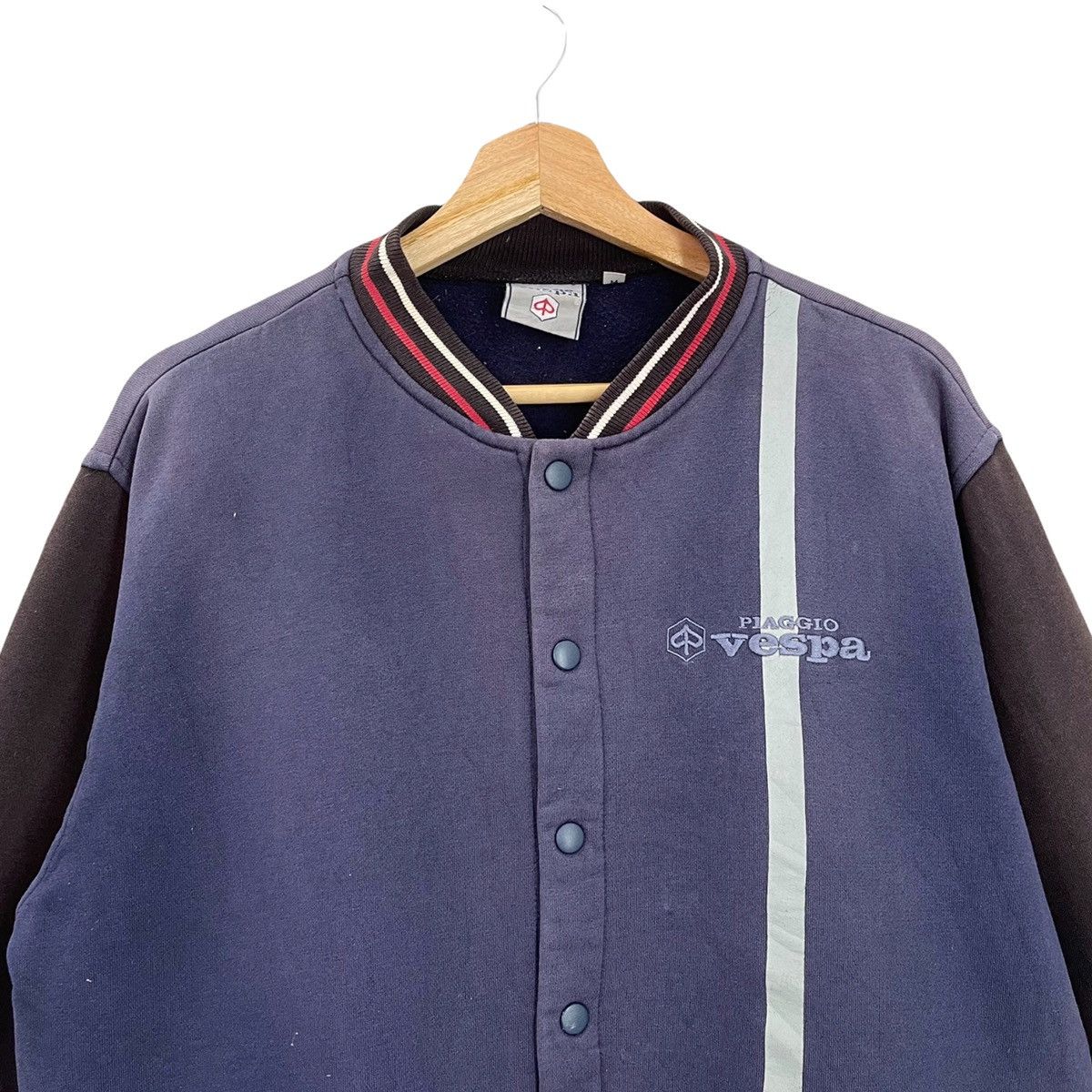 Japanese Brand × Vintage Vintage 90s Piaggo Vespa Big Logo Embroidered Varsity Size M Size US M / EU 48-50 / 2 - 6 Thumbnail