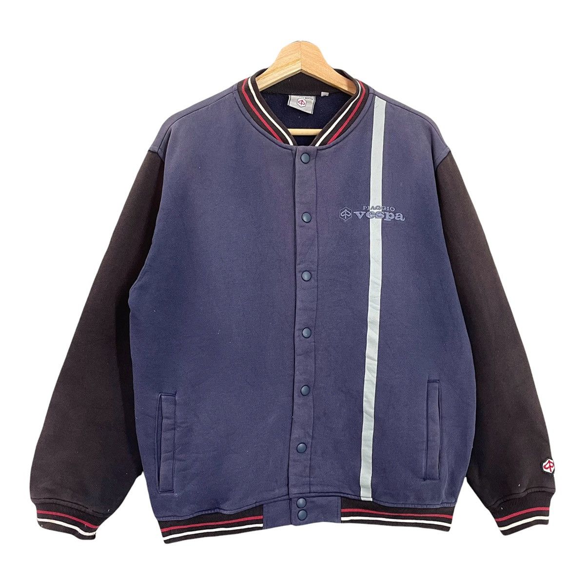 Japanese Brand × Vintage Vintage 90s Piaggo Vespa Big Logo Embroidered Varsity Size M Size US M / EU 48-50 / 2 - 4 Thumbnail