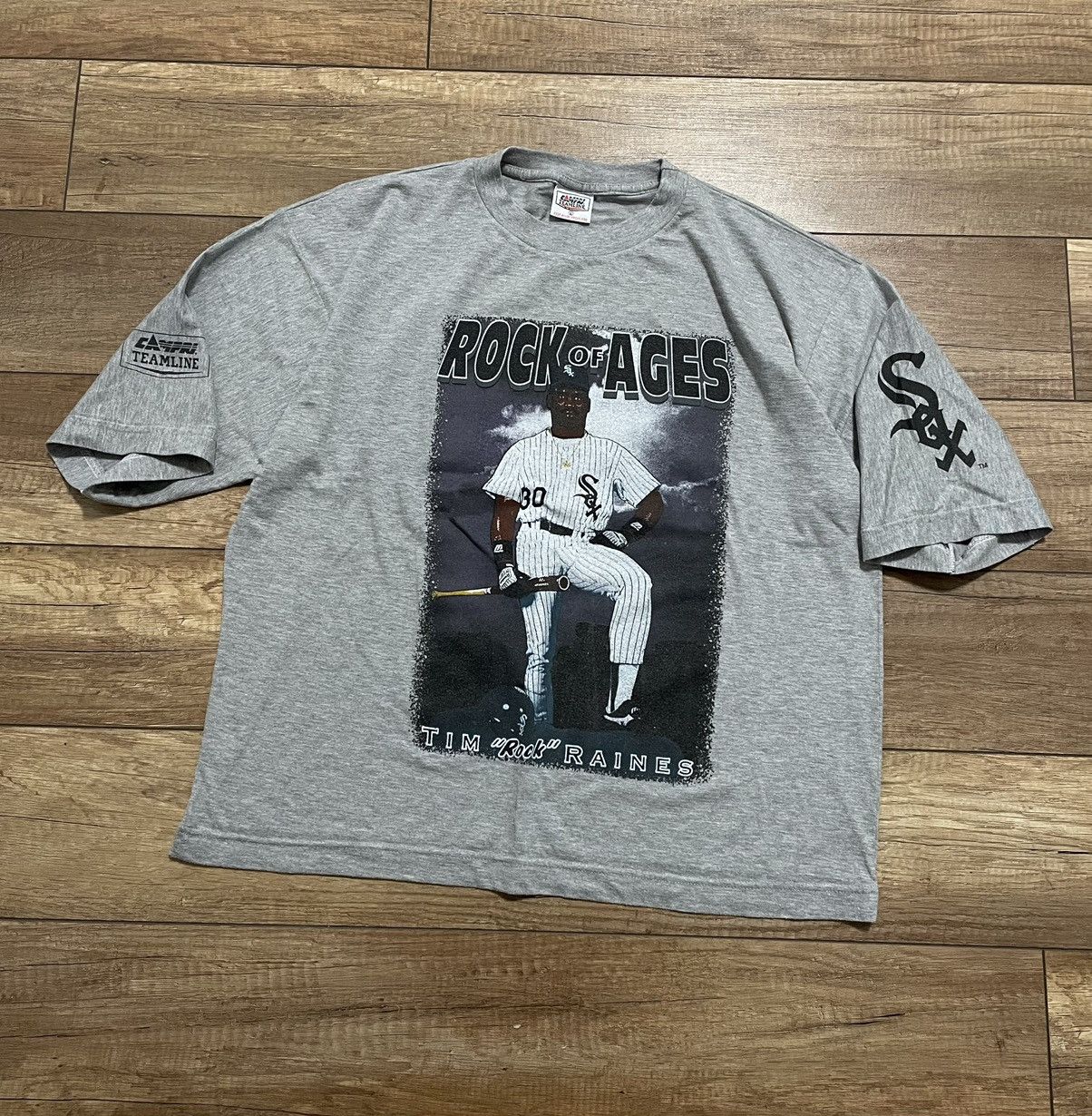 MLB Vintage MLB Chicago White Sox Tim Rock Raines T Shirt Size US L / EU 52-54 / 3 - 4 Thumbnail