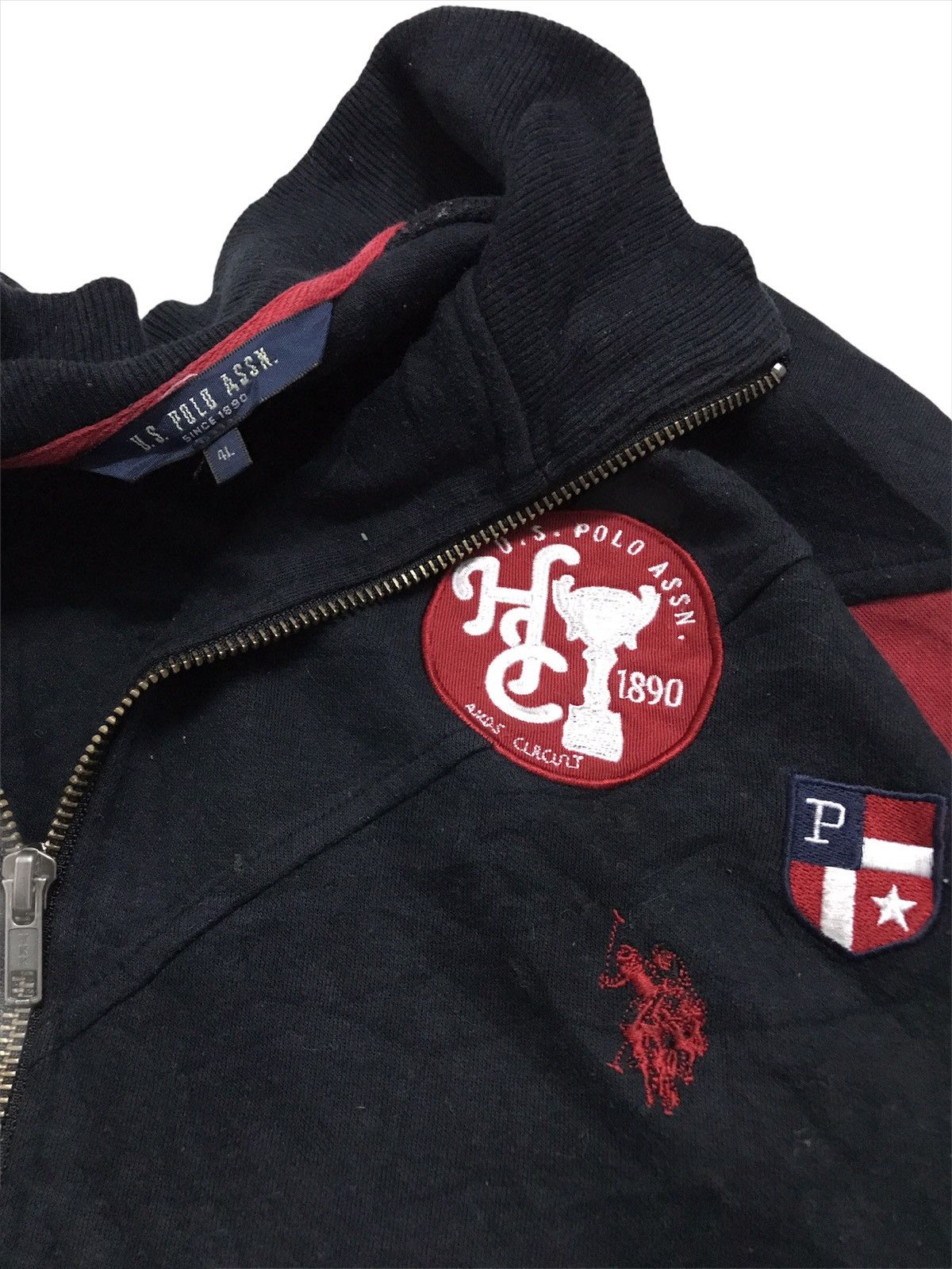 U.S. Polo Assn. × Vintage U.S. Polo Assn. Rare Sweatshirt Zipper Jacket Size US XL / EU 56 / 4 - 3 Thumbnail