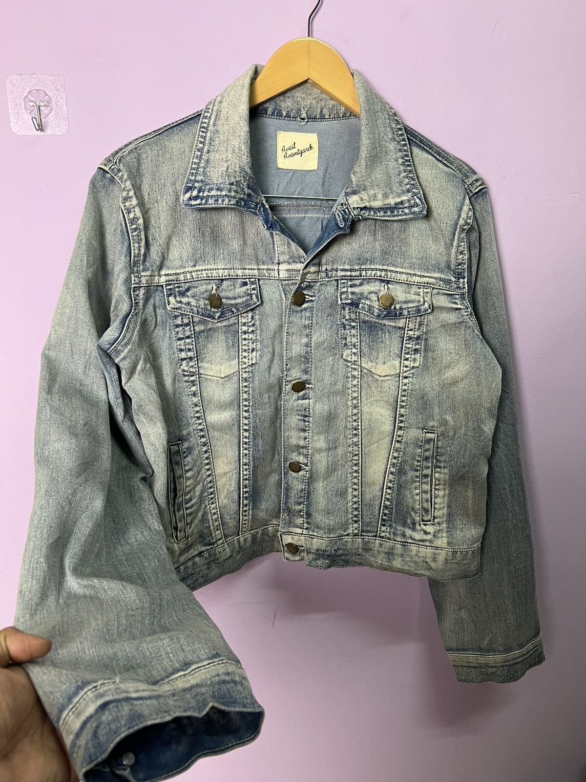 Other 🔥Avail Avant Garde Light Denim Jacket Size M / US 6-8 / IT 42-44 - 1 Thumbnail