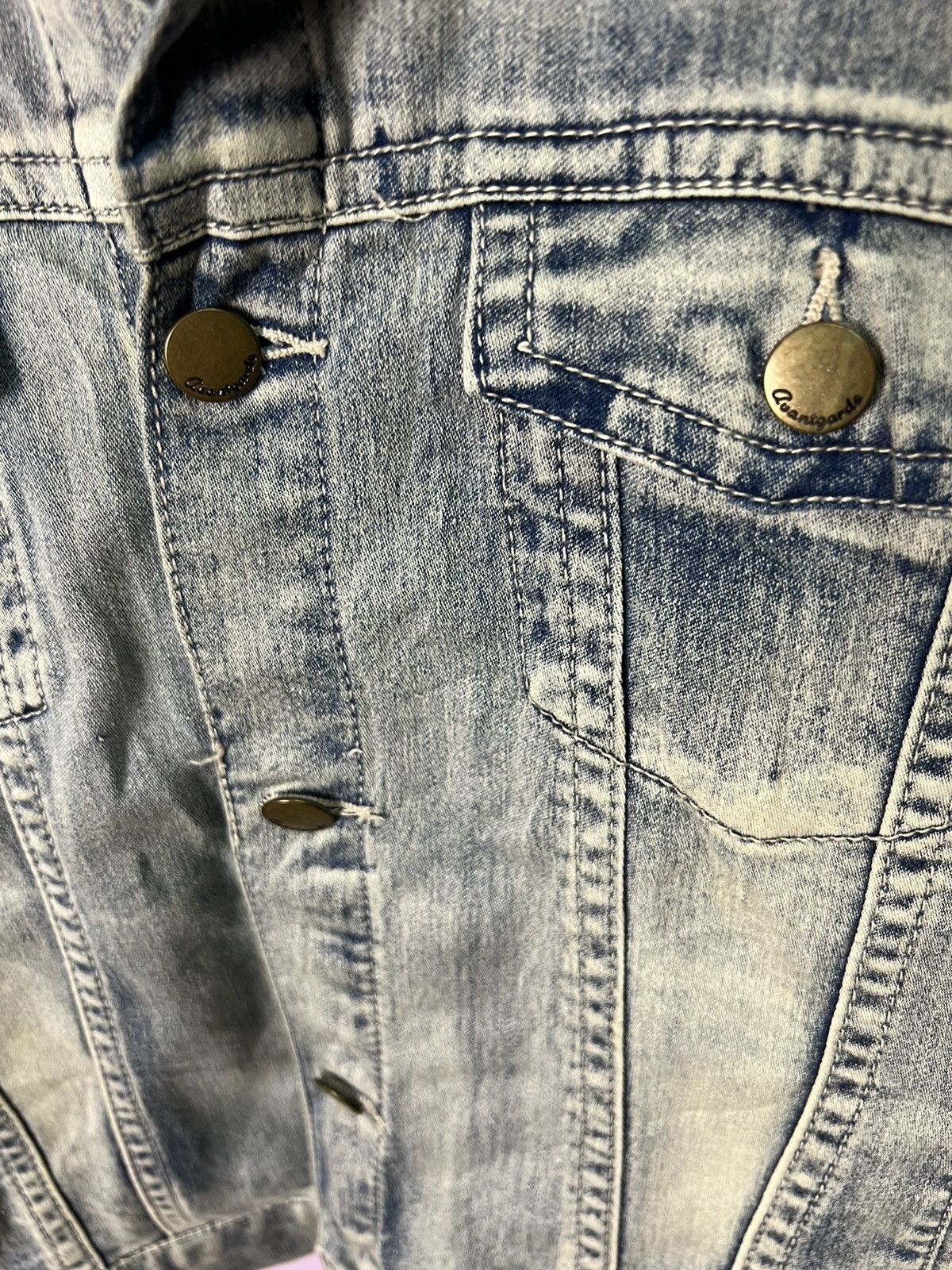Other 🔥Avail Avant Garde Light Denim Jacket Size M / US 6-8 / IT 42-44 - 11 Thumbnail