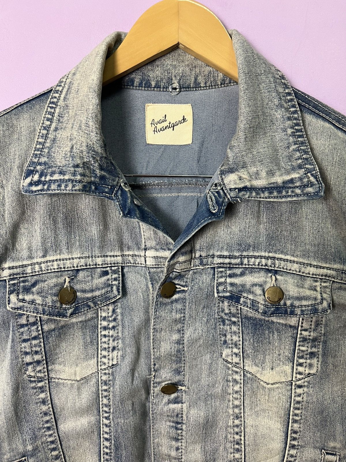 Other 🔥Avail Avant Garde Light Denim Jacket Size M / US 6-8 / IT 42-44 - 8 Thumbnail