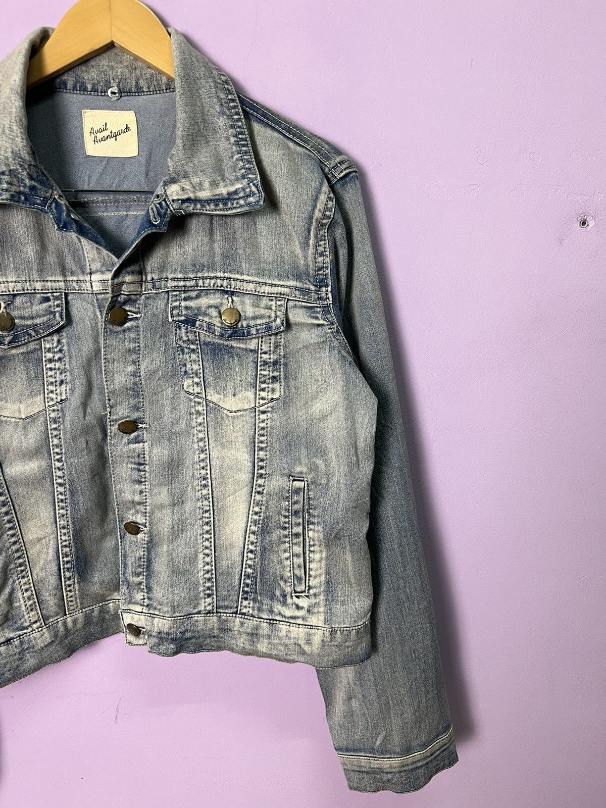 Other 🔥Avail Avant Garde Light Denim Jacket Size M / US 6-8 / IT 42-44 - 5 Thumbnail