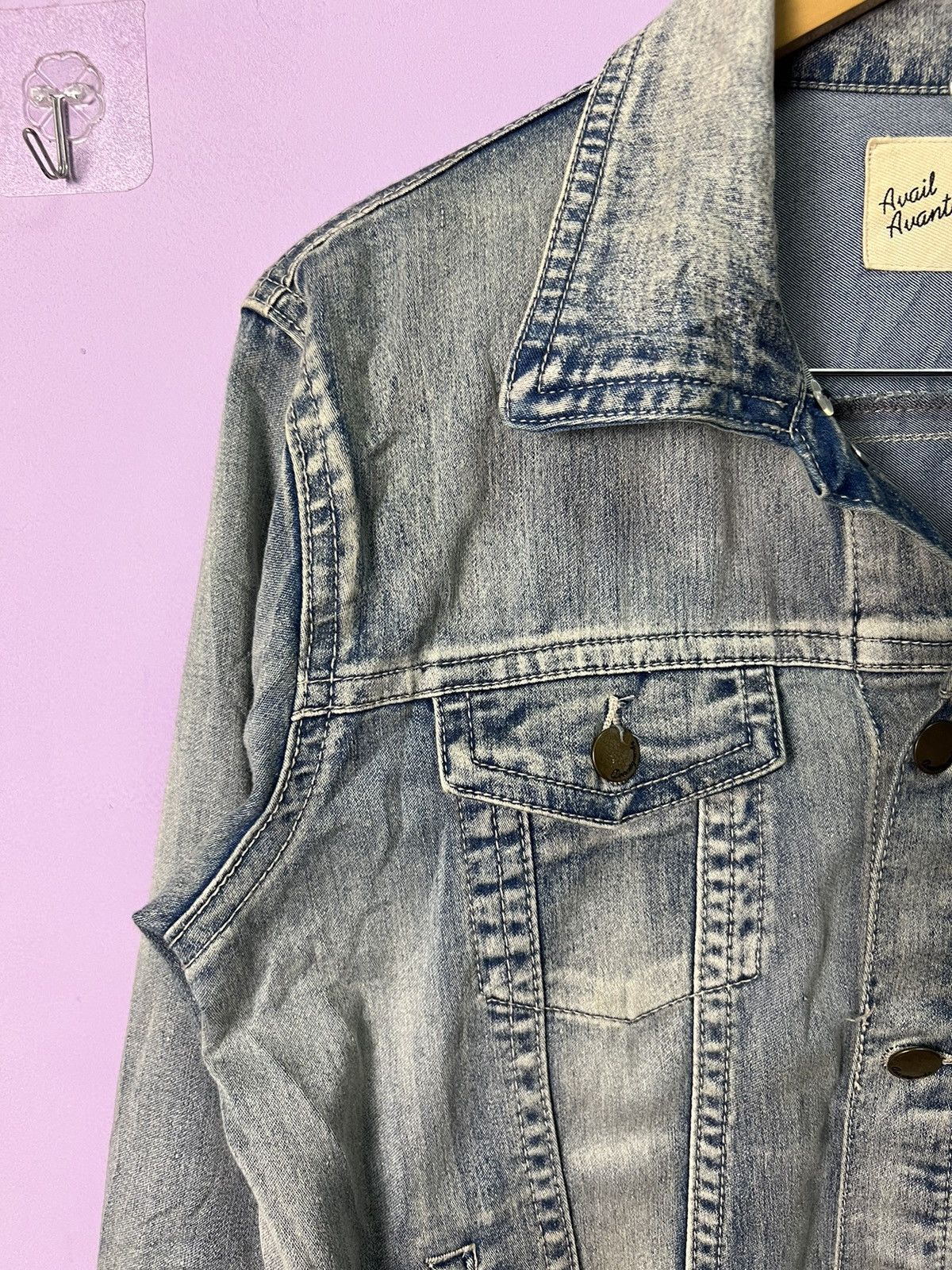 Japanese Brand 🔥Avail Avant Garde Light Denim Jacket Size M / US 6-8 / IT 42-44 - 11 Thumbnail