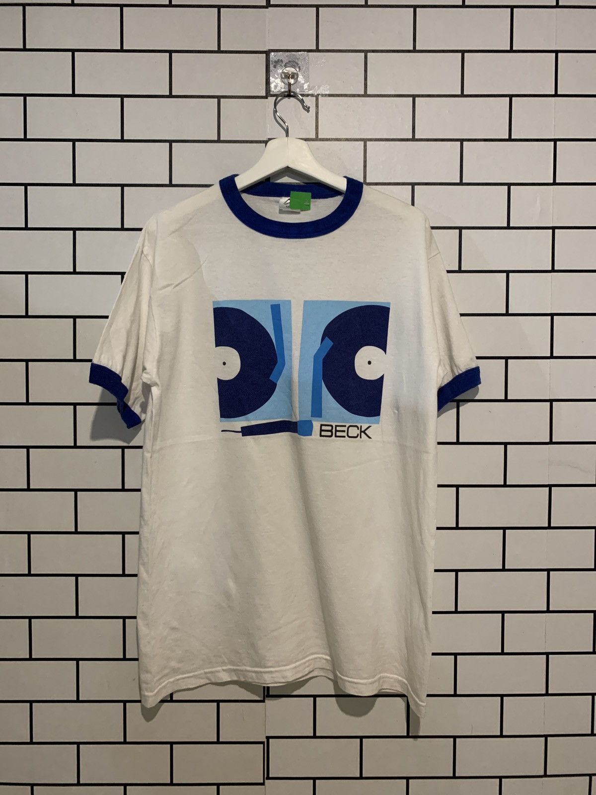 image of Band Tees x Rock Band Beck Am1 in White, Men's (Size Large)