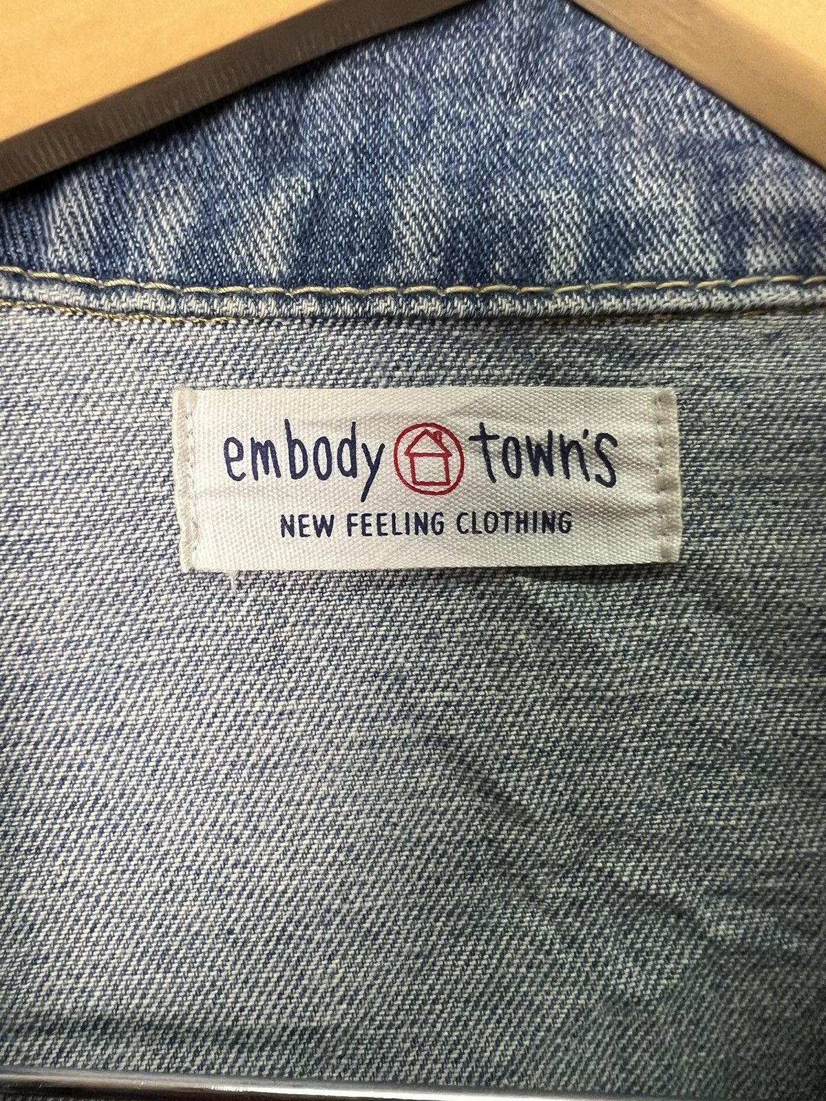 Other 🔥Cropped Flower Embroidery Denim Jacket Size L / US 10 / IT 46 - 14 Thumbnail
