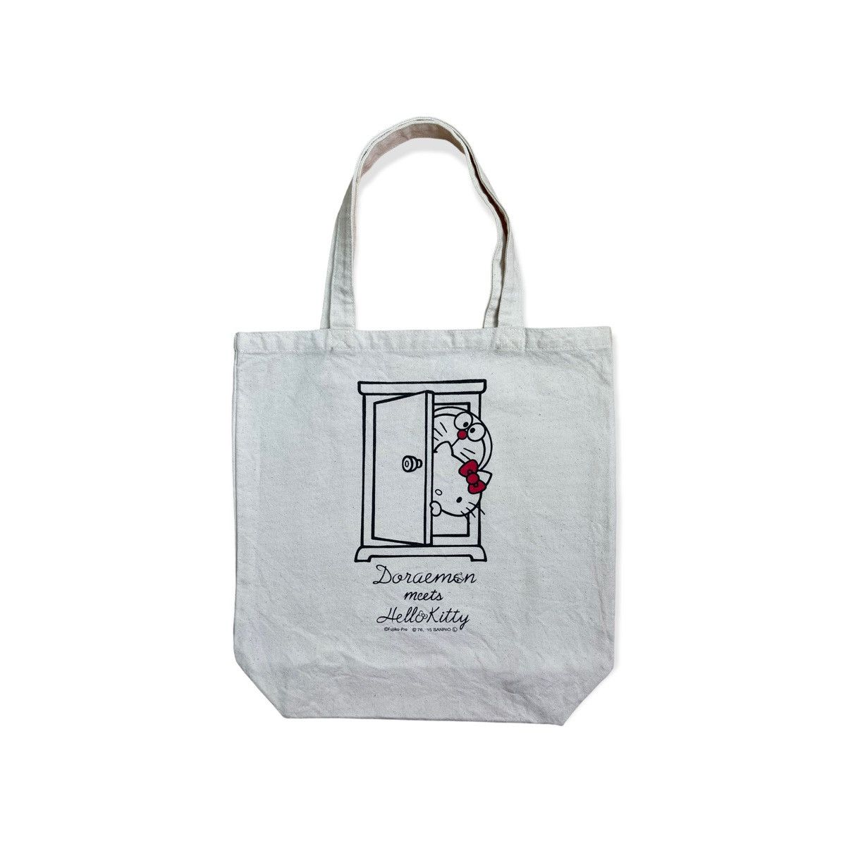 Anime Doraemon meets Hello Kitty Tote Bag T2 Size ONE SIZE - 1 Thumbnail