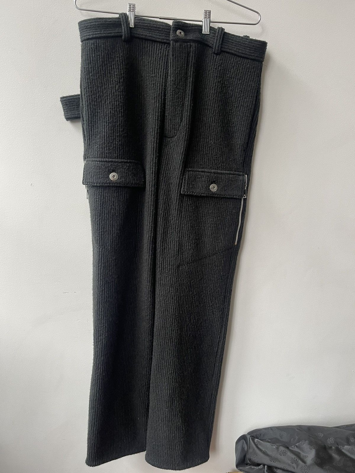 image of $3500 Bottega Veneta Cashmere Runway Pants (52) in Black, Men's (Size 34)