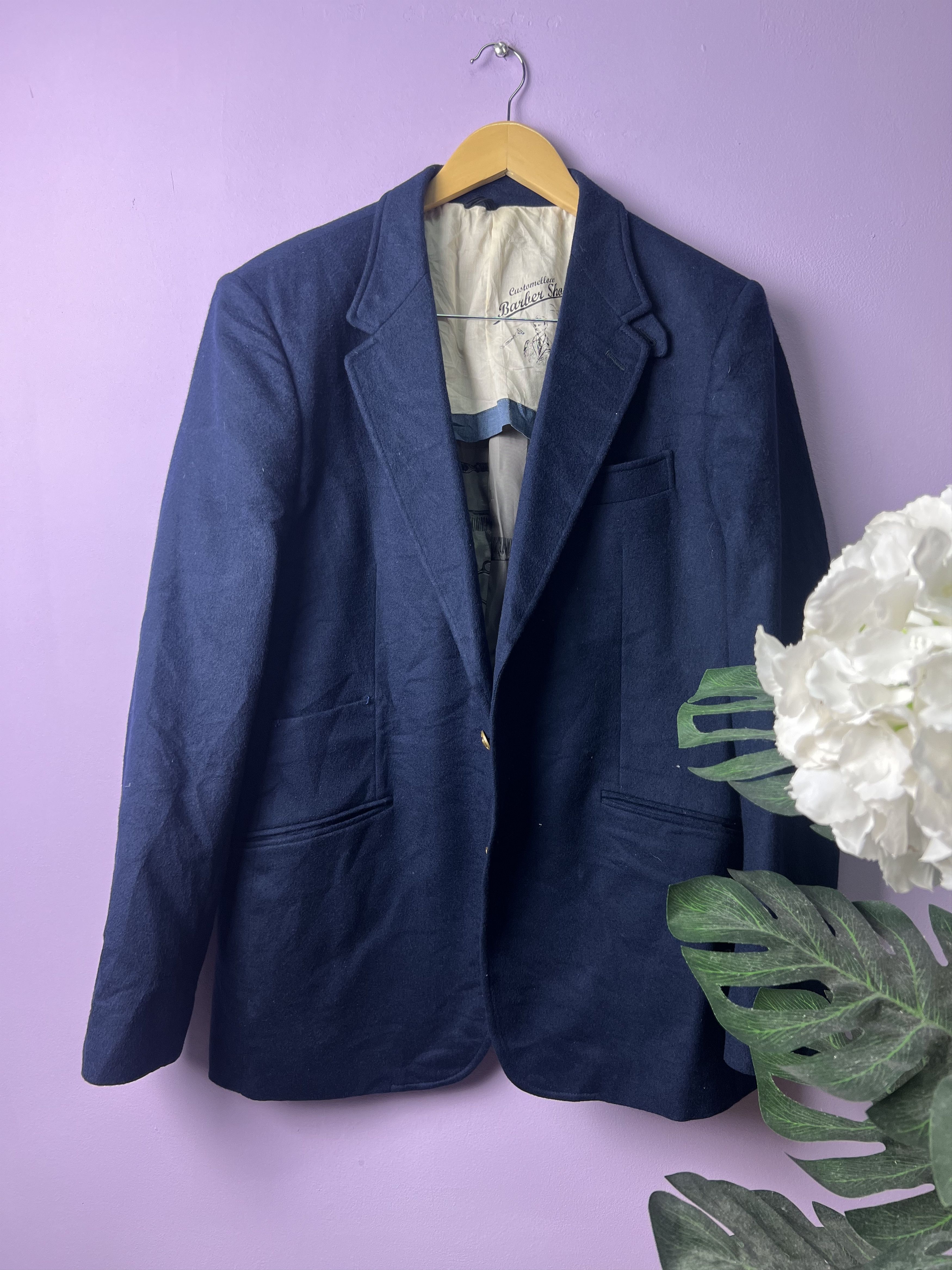 Japanese Brand 🔥Vintage Customellow Barber Shop Casual Blazers Size US M / EU 48-50 / 2 - 1 Thumbnail