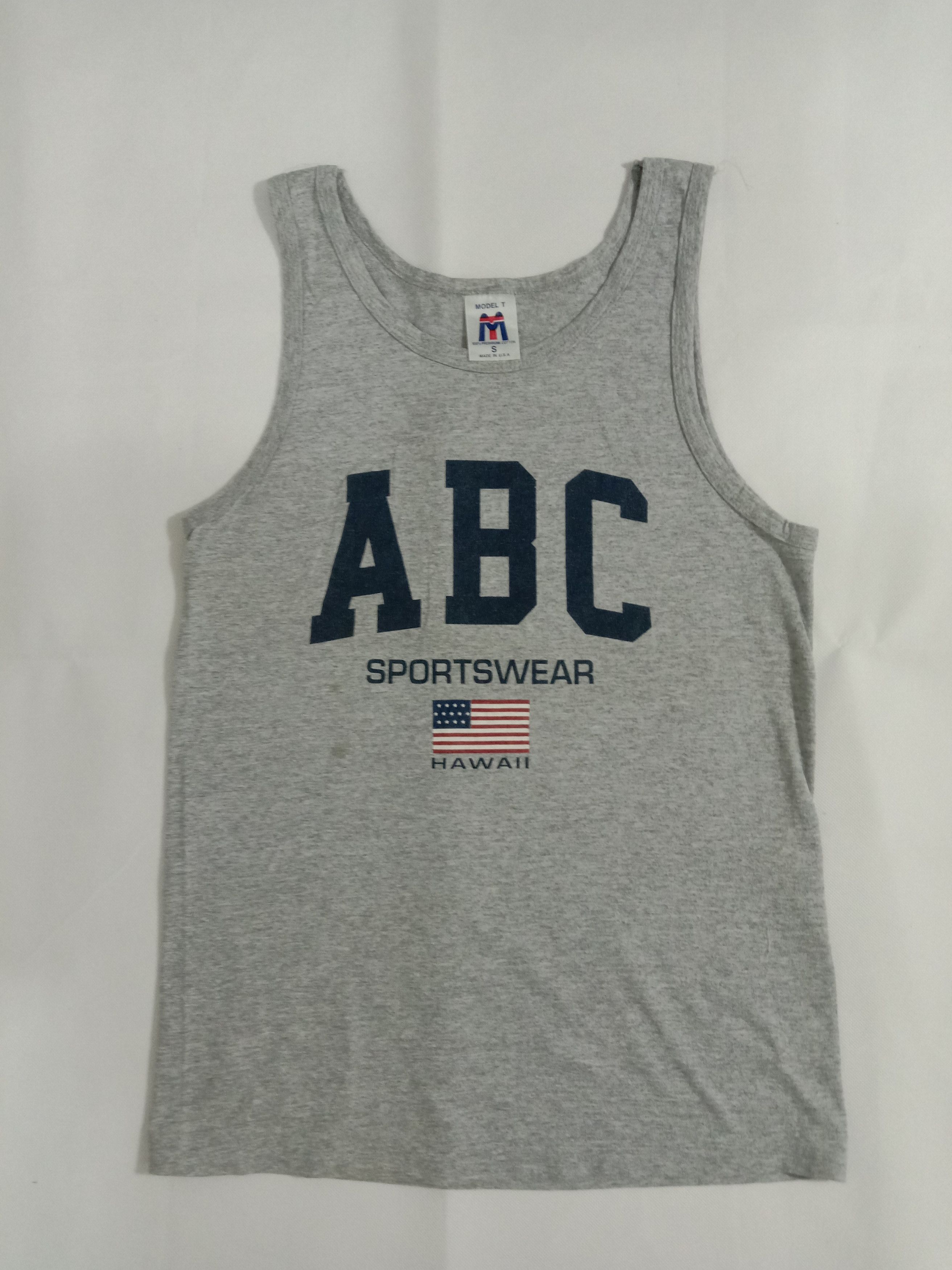 Vintage Vintage Hawaii ABC Sportwear Tank Top Size XS / US 0-2 / IT 36-38 - 1 Thumbnail