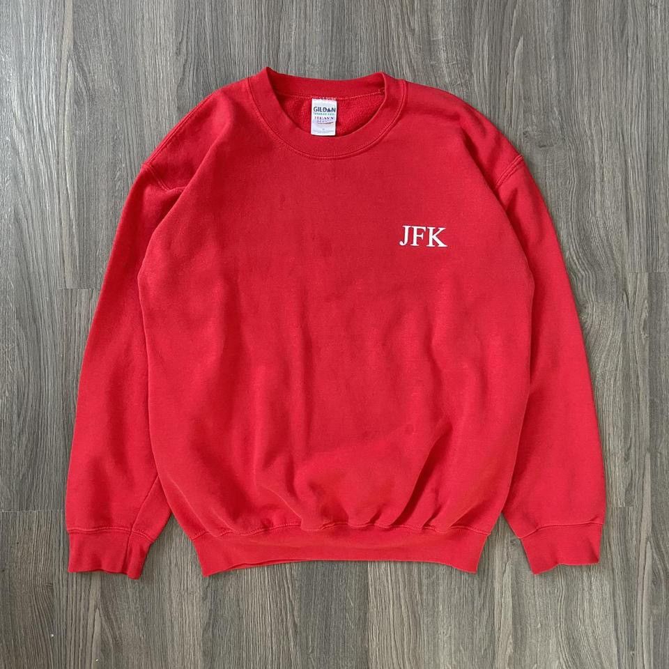 Vintage Vintage JFK Red Sweatshirt Size US M / EU 48-50 / 2 - 1 Thumbnail