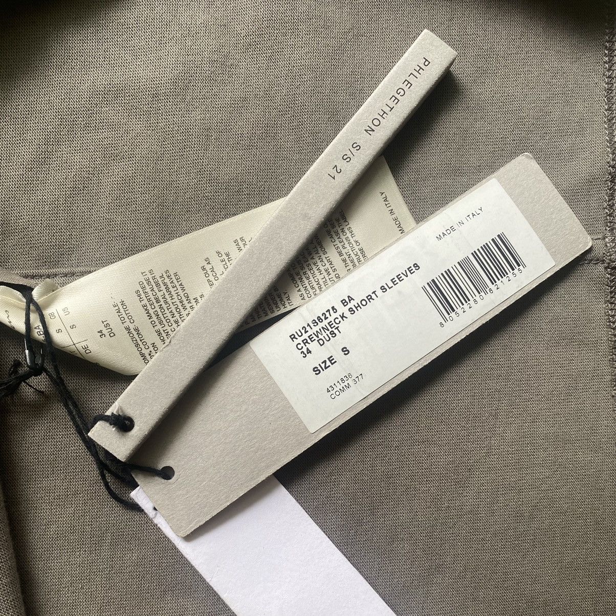 Rick Owens NWT SS21 Phlegethon Oversize Crew Neck Short Sleeves Dust Size US S / EU 44-46 / 1 - 4 Thumbnail