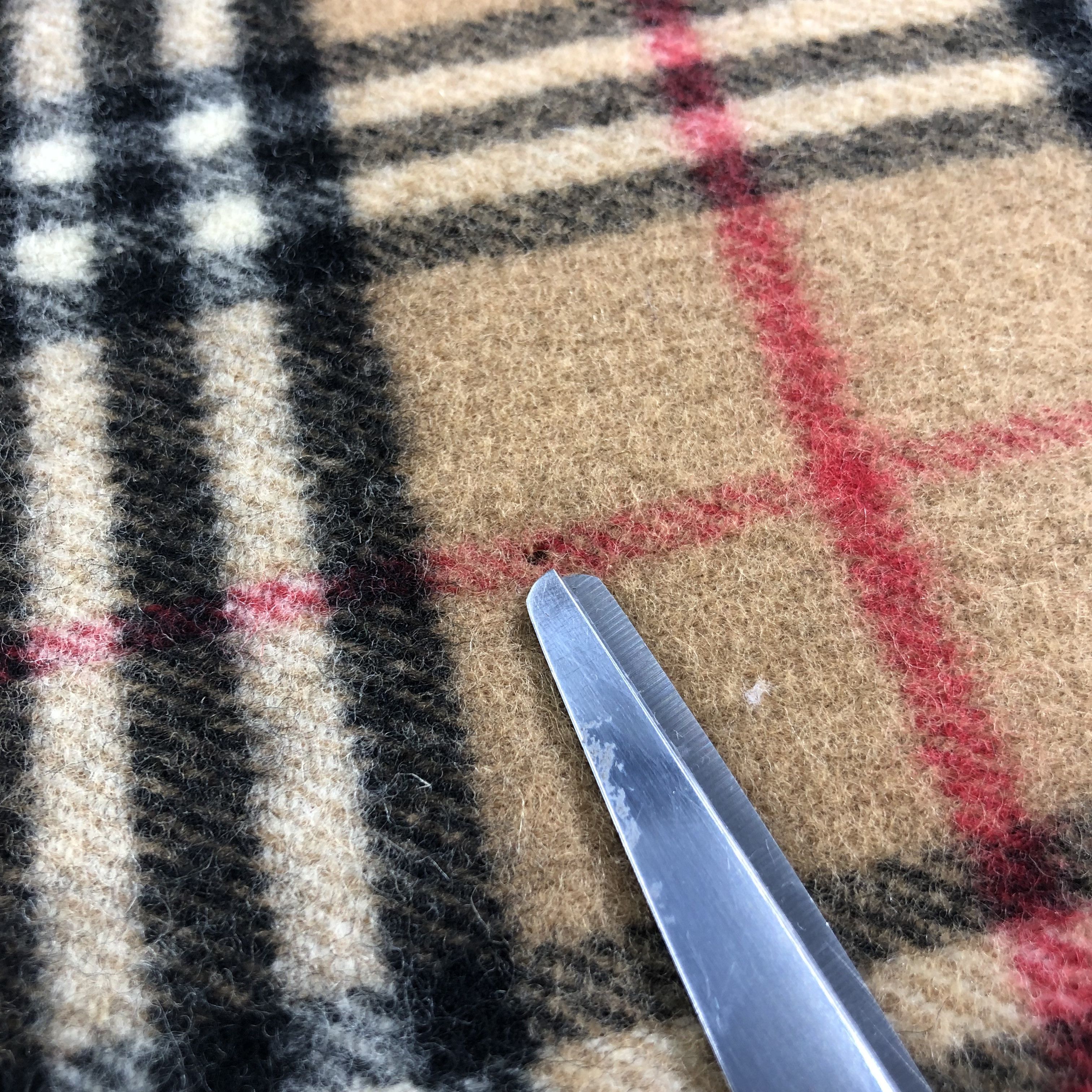 Burberry Burberrys Nova Check Tan Wool Scarf Muffler V1096 Size ONE SIZE - 21 Thumbnail
