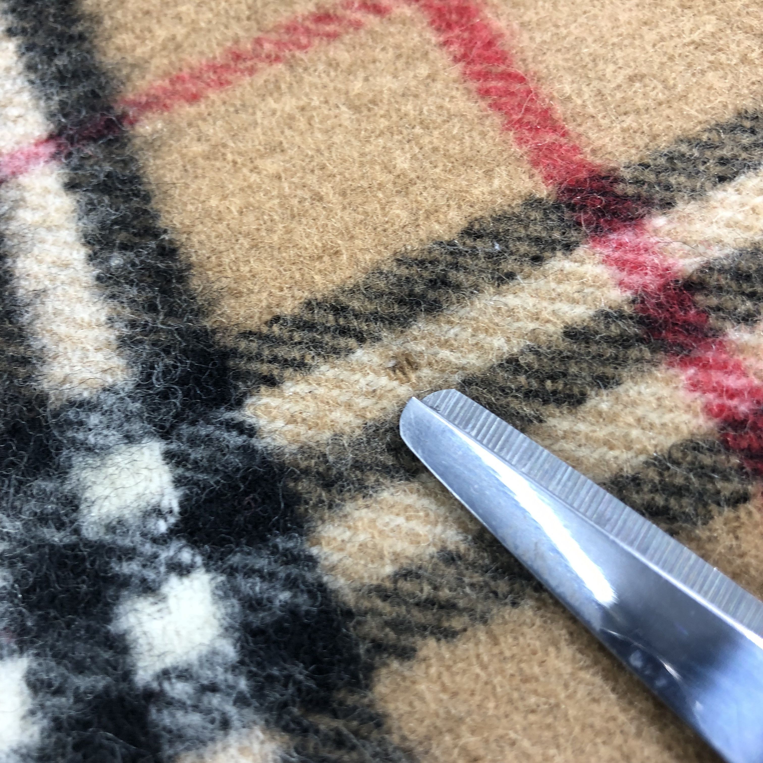 Burberry Burberrys Nova Check Tan Wool Scarf Muffler V1096 Size ONE SIZE - 10 Thumbnail
