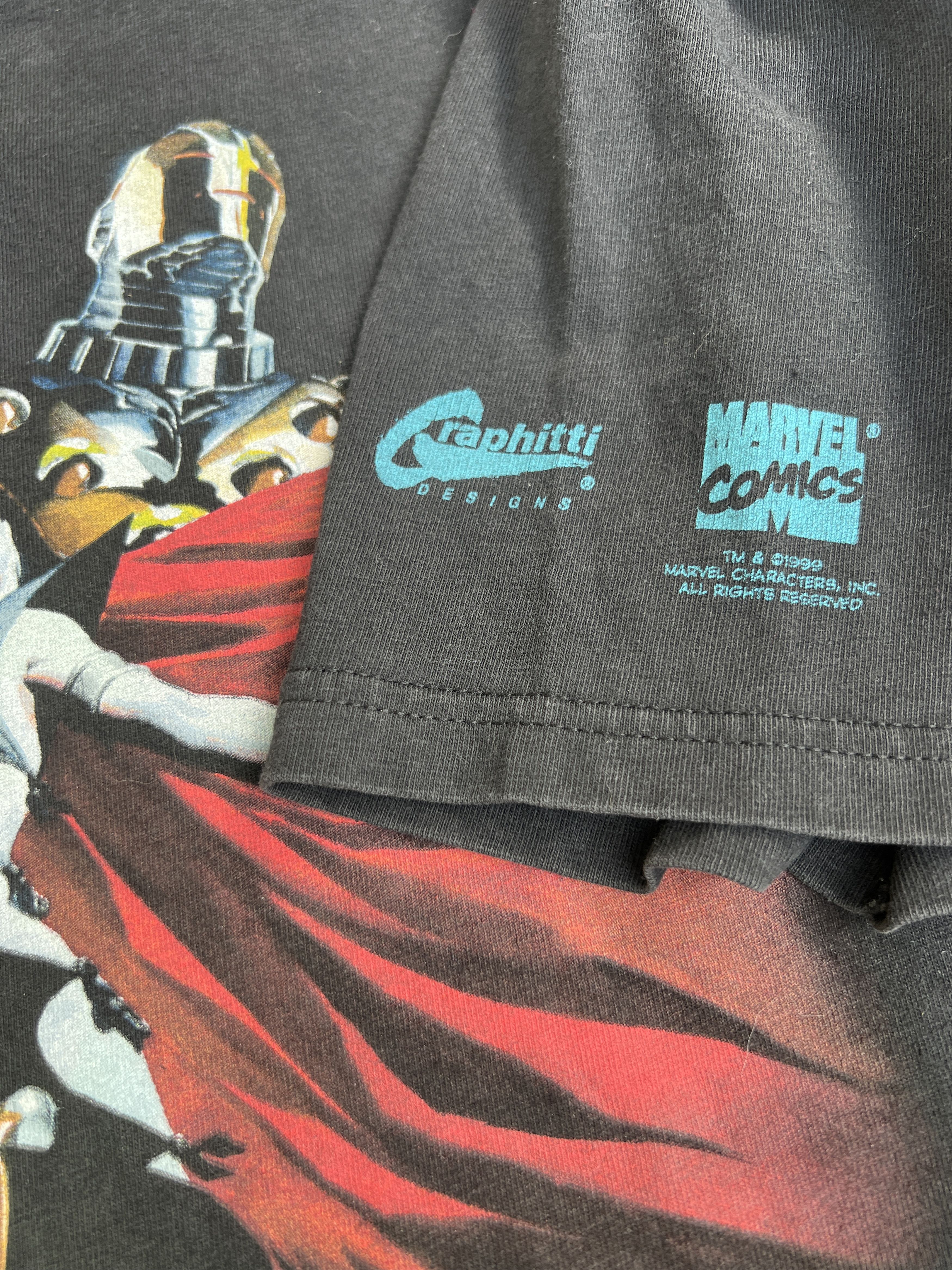 Marvel Comics × Vintage Vintage 1999 Marvel Earth X Comics Promo Tee Shirt Alex Ross Size US L / EU 52-54 / 3 - 6 Thumbnail