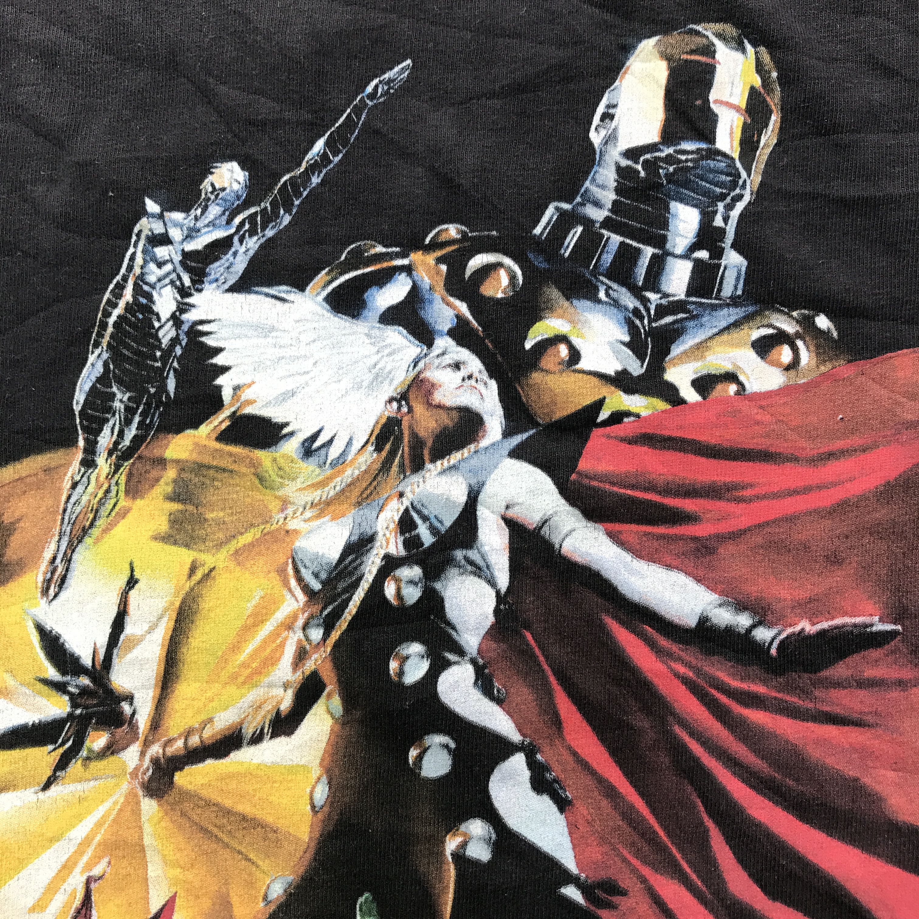 Marvel Comics × Vintage Vintage 1999 Marvel Earth X Comics Promo Tee Shirt Alex Ross Size US L / EU 52-54 / 3 - 4 Thumbnail