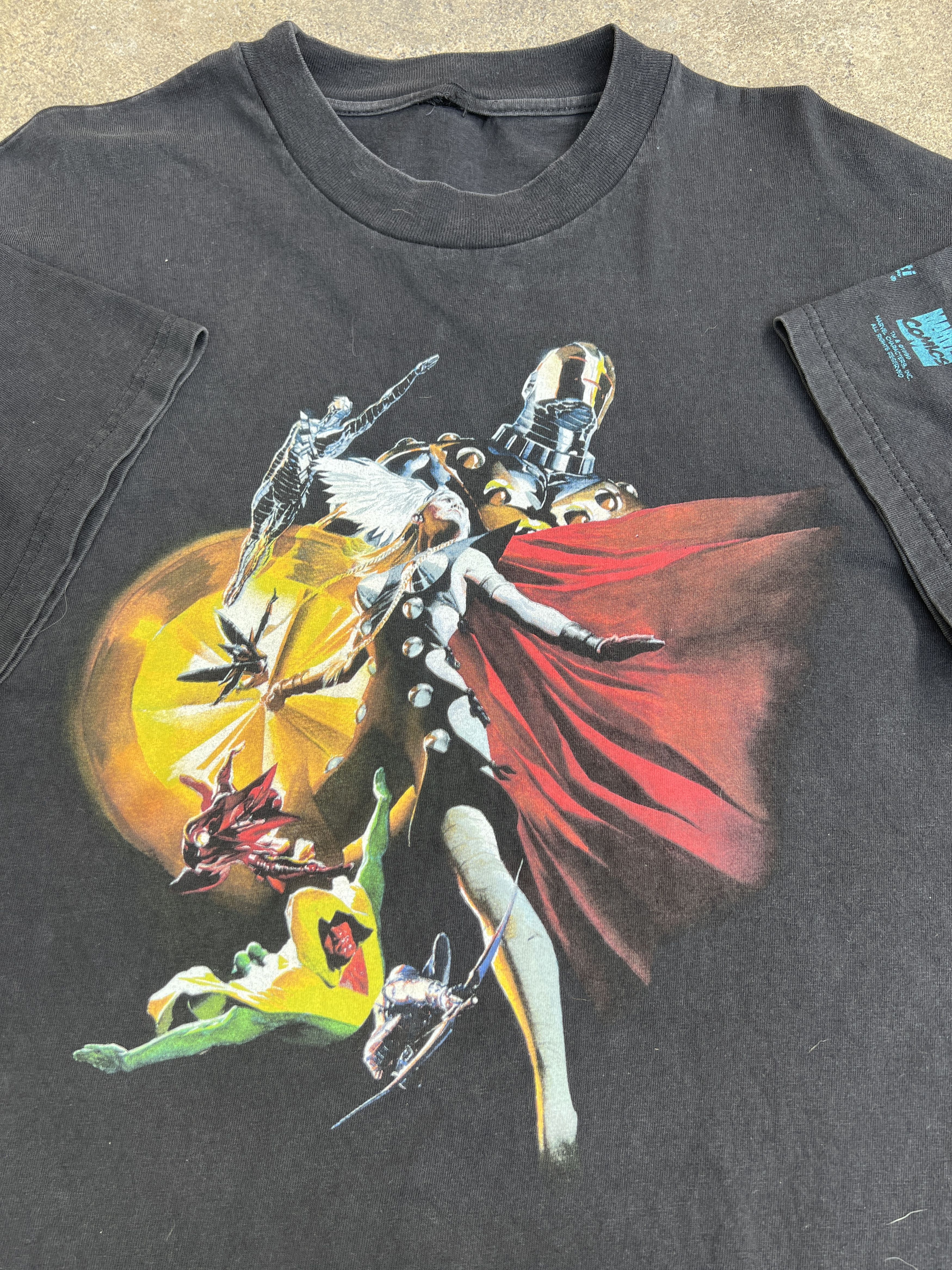 Marvel Comics × Vintage Vintage 1999 Marvel Earth X Comics Promo Tee Shirt Alex Ross Size US L / EU 52-54 / 3 - 1 Thumbnail