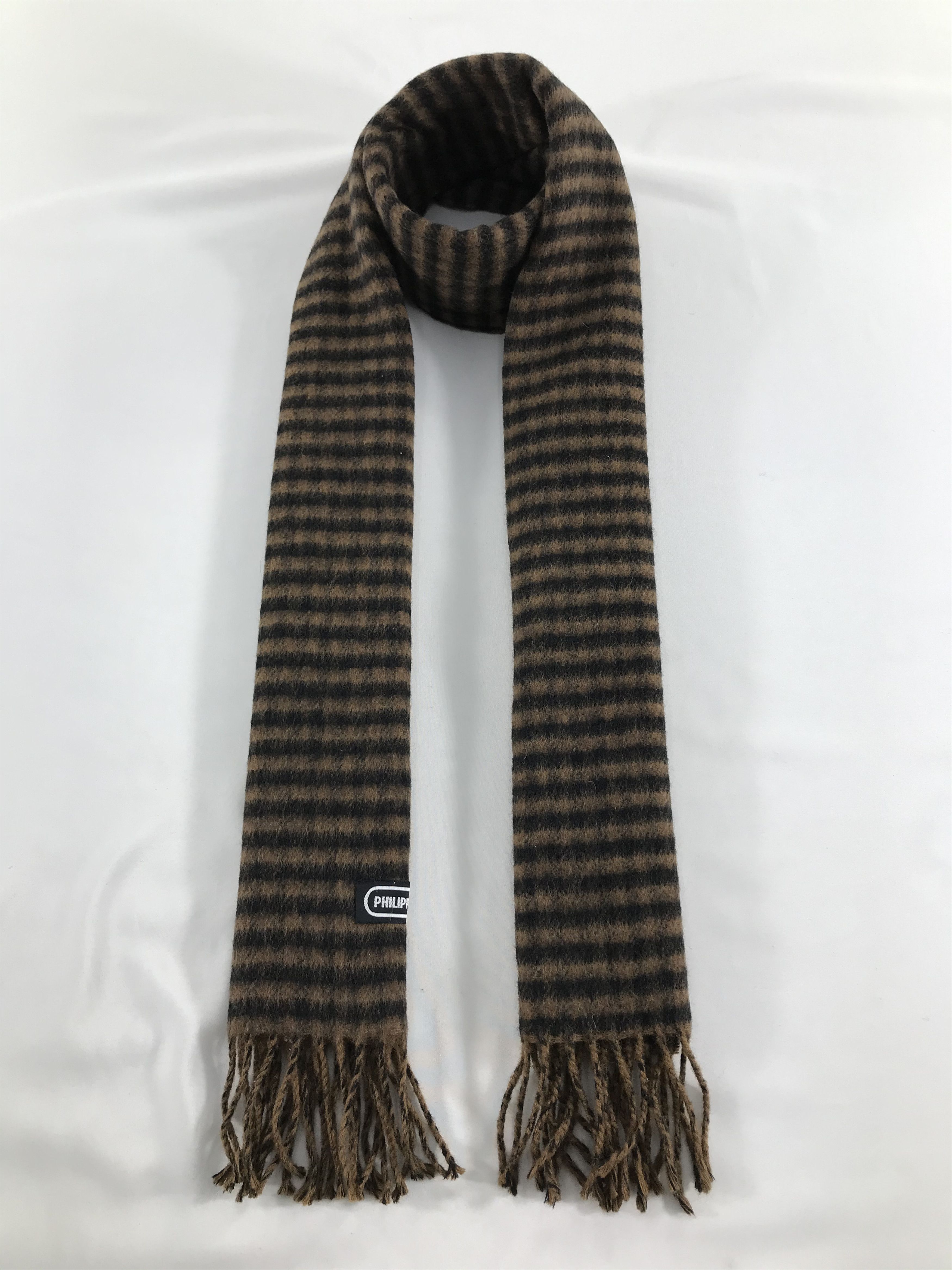 Vintage Philippe Venet Gingham Wool Scarf Muffler V272 Size ONE SIZE - 1 Thumbnail