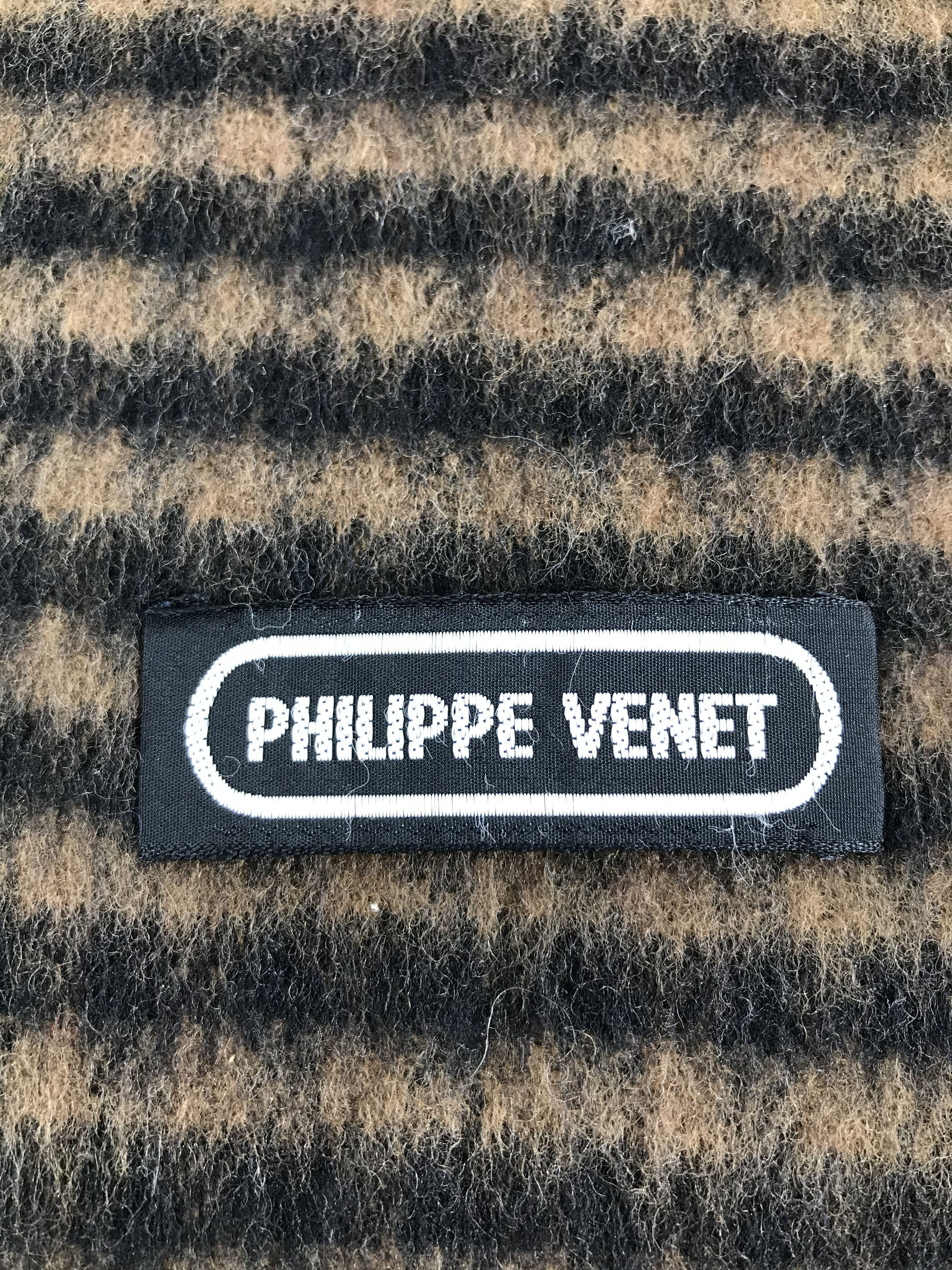 Vintage Philippe Venet Gingham Wool Scarf Muffler V272 Size ONE SIZE - 4 Thumbnail