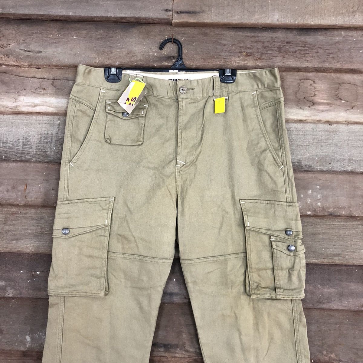 Fubu Fubu Brown Multipocket Tactical Cargo Pants #3322 Size US 36 / EU 52 - 2 Thumbnail