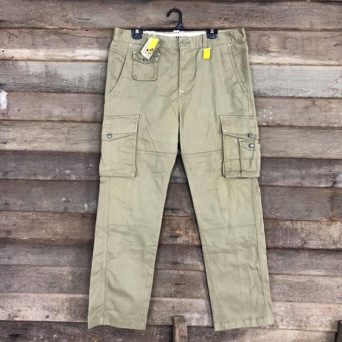 image of Fubu Brown Multipocket Tactical Cargo Pants 3322, Men's (Size 36)
