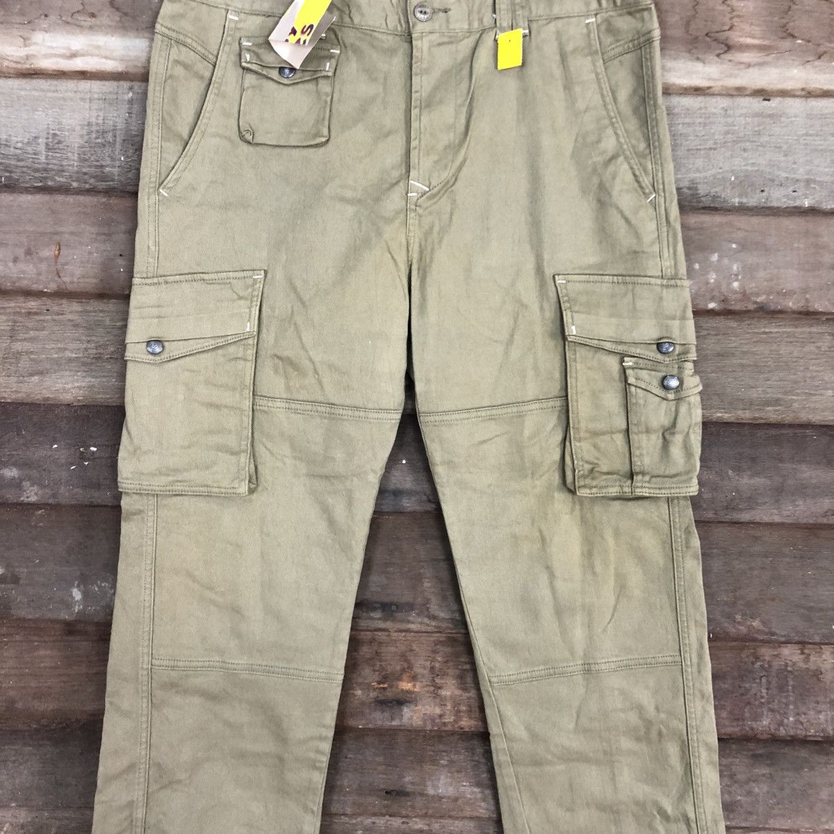 Fubu Fubu Brown Multipocket Tactical Cargo Pants #3322 Size US 36 / EU 52 - 4 Thumbnail