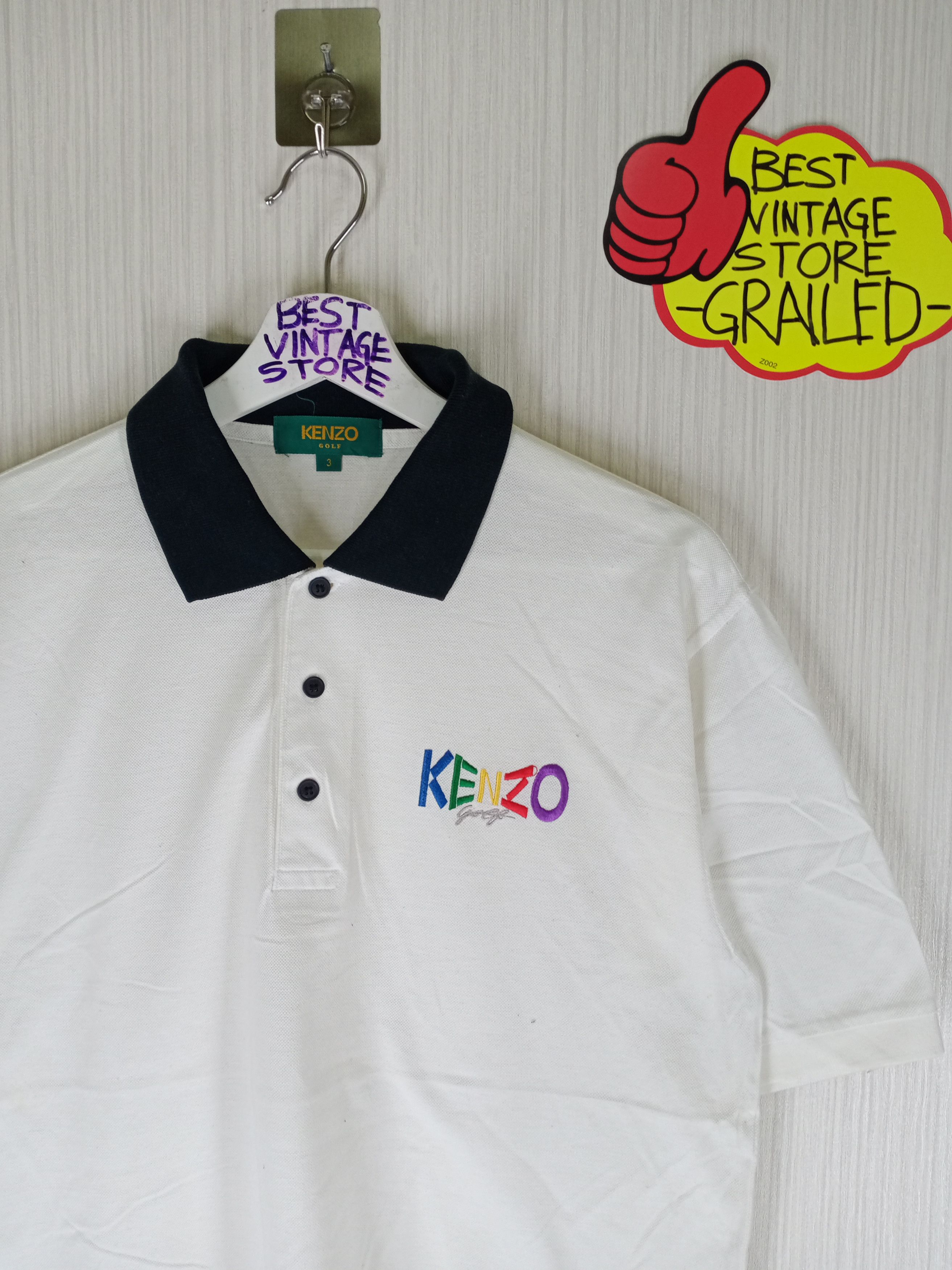 Kenzo KENZO Golf Embroidery Logo Polo Shirt Size US L / EU 52-54 / 3 - 1 Thumbnail