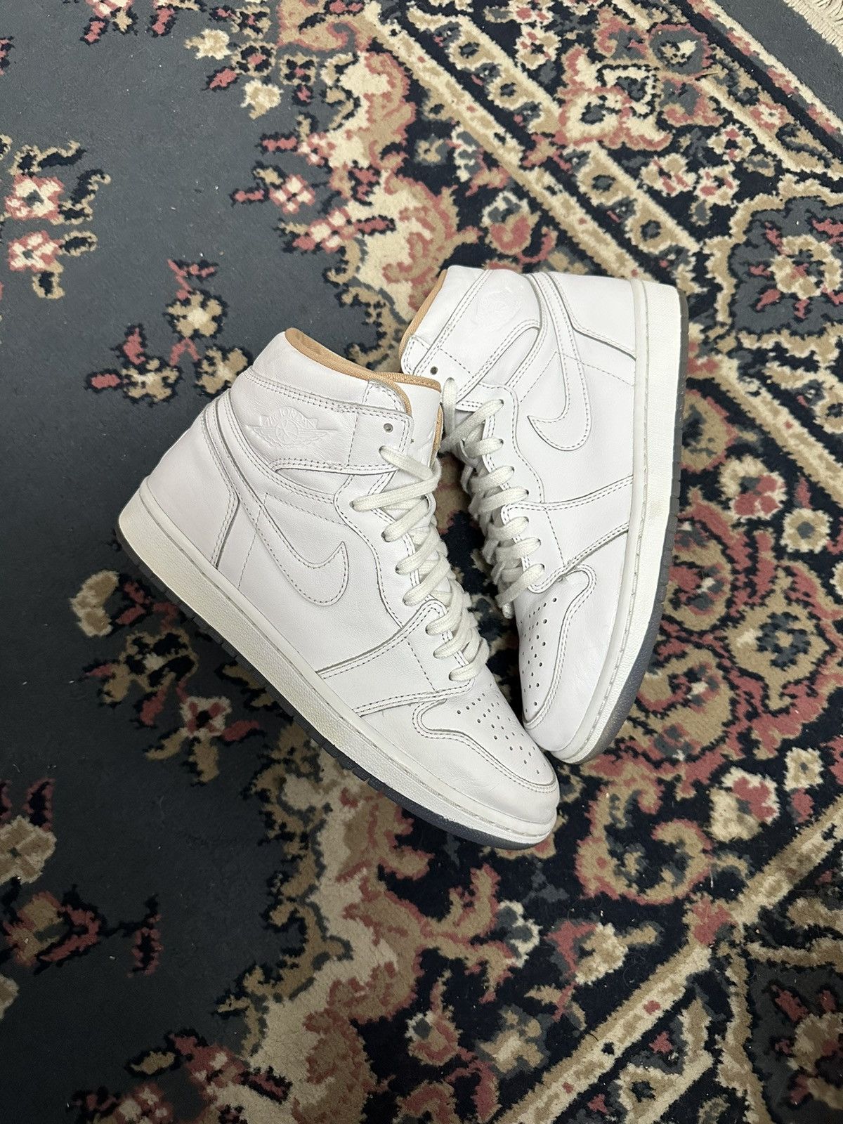 Pre-owned Jordan Nike Jordan 1 Retro High Og Los Angeles 2015 Size 8.5 Shoes In White