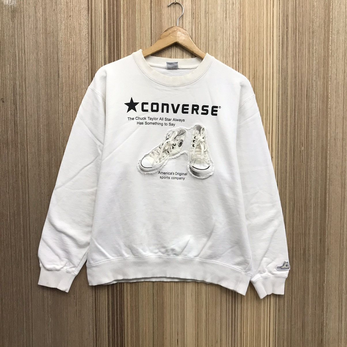 Converse × Vintage Vintage Converse Big Logo Sweatshirt Size US M / EU 48-50 / 2 - 1 Thumbnail