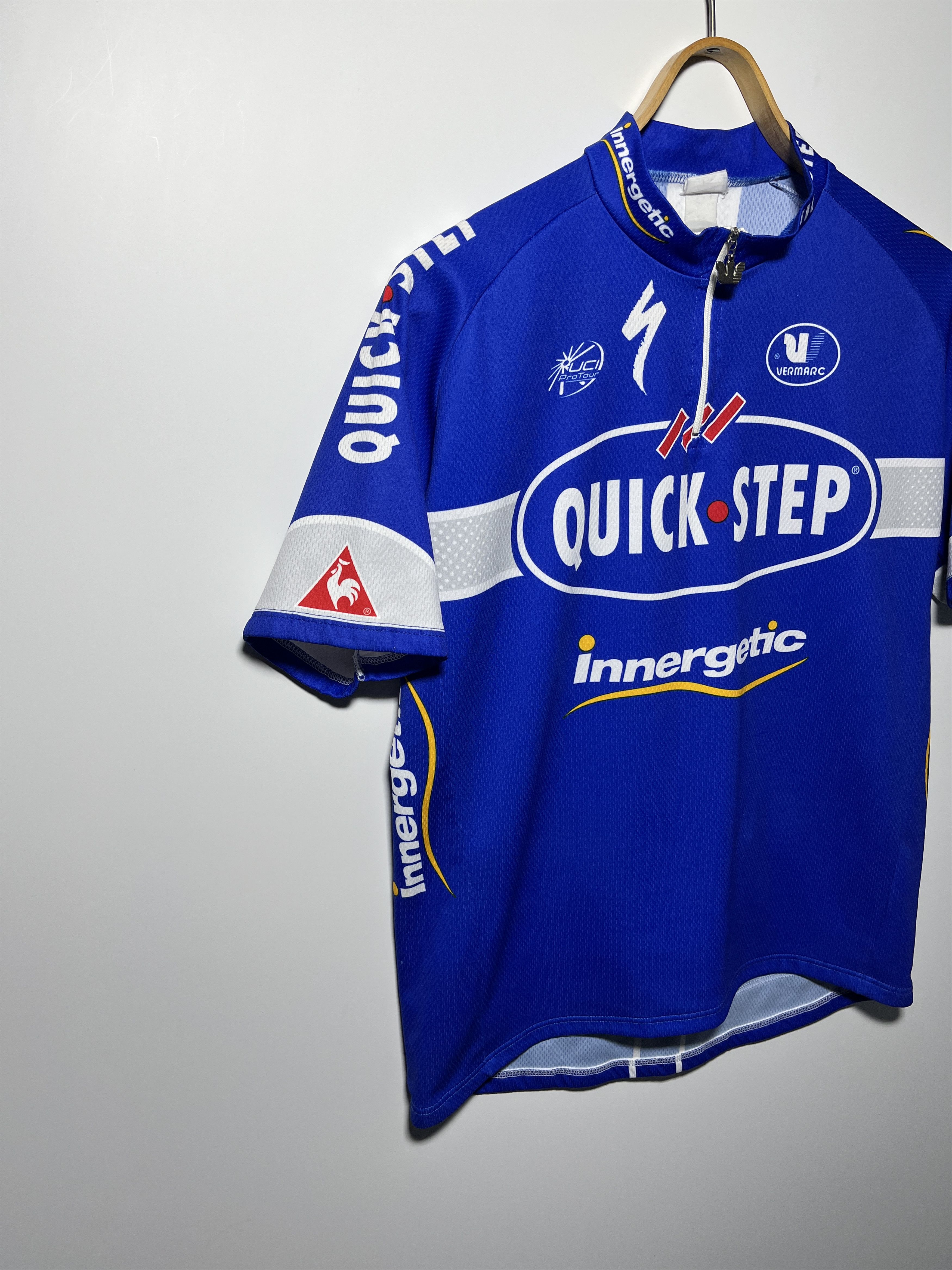 Vintage Vintage Vermarc Quick Step Cycling Jersey Size M Size US M / EU 48-50 / 2 - 3 Thumbnail