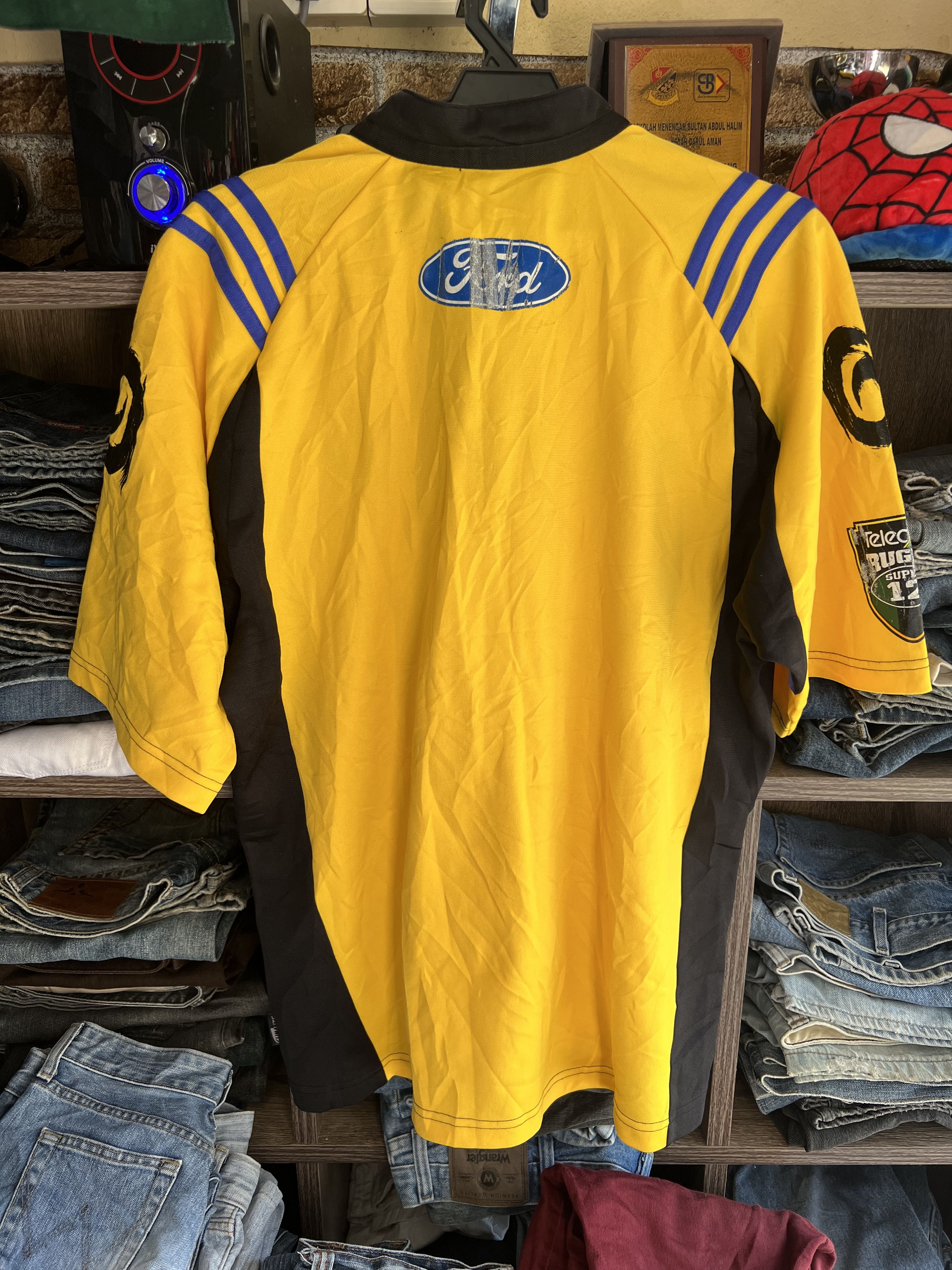 Adidas 🔥Vintage 2000s Hurricanes Rugby Super 12 Jerseys Size US L / EU 52-54 / 3 - 22 Thumbnail