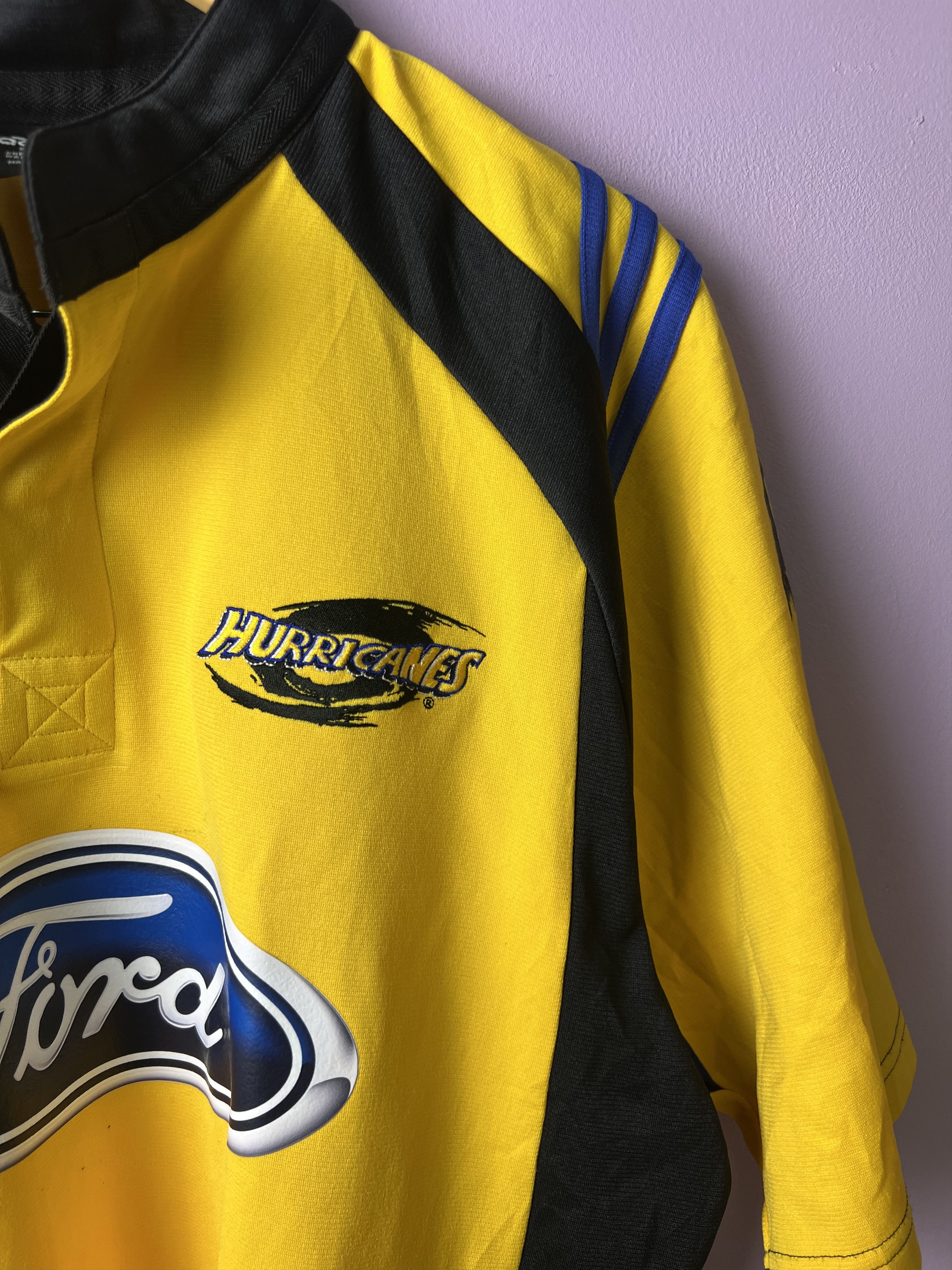 Adidas 🔥Vintage 2000s Hurricanes Rugby Super 12 Jerseys Size US L / EU 52-54 / 3 - 8 Thumbnail
