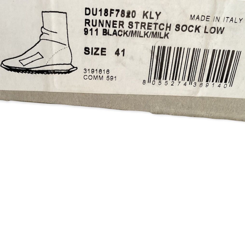 Rick Owens × Rick Owens Drkshdw Drkshdw Runner Stretch Sock Low Size US 9 / EU 42 - 4 Thumbnail